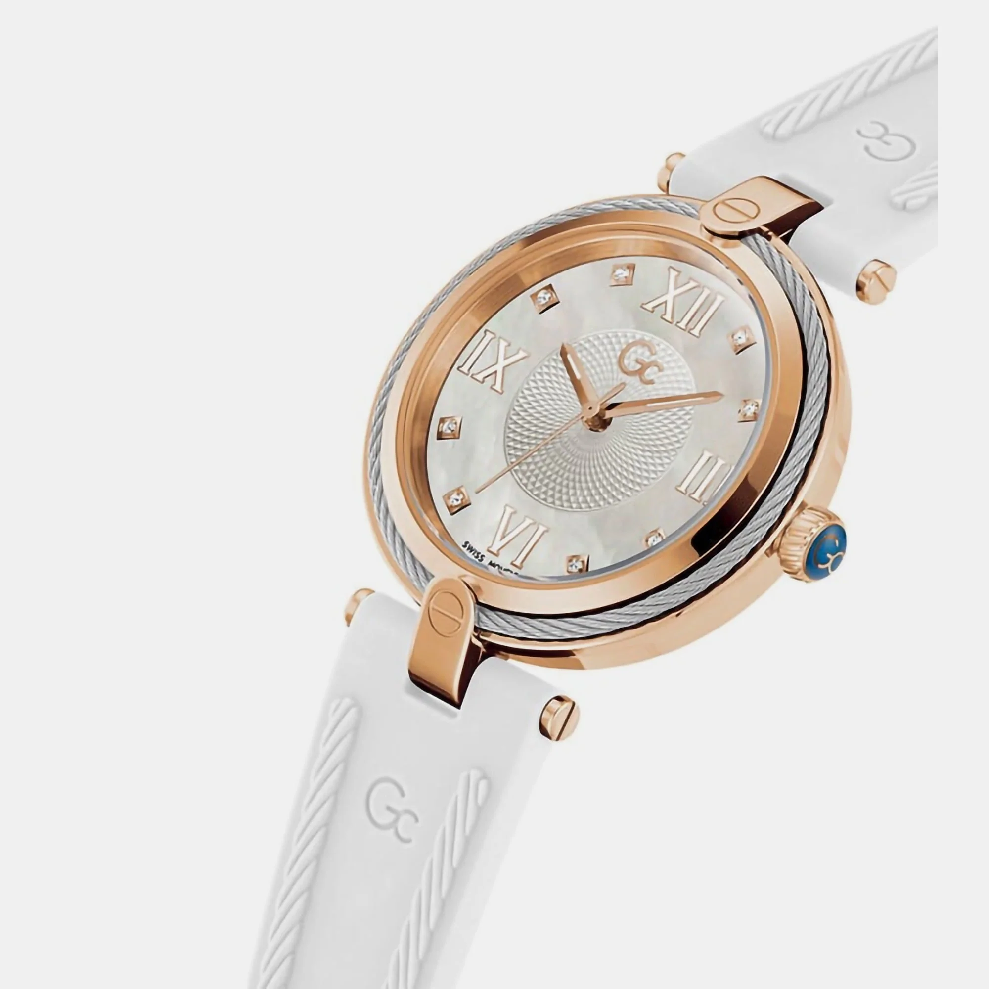 Fusion Cable Women Quartz White Dial Analog Silicone Watch Z15003L1MF - Image 4
