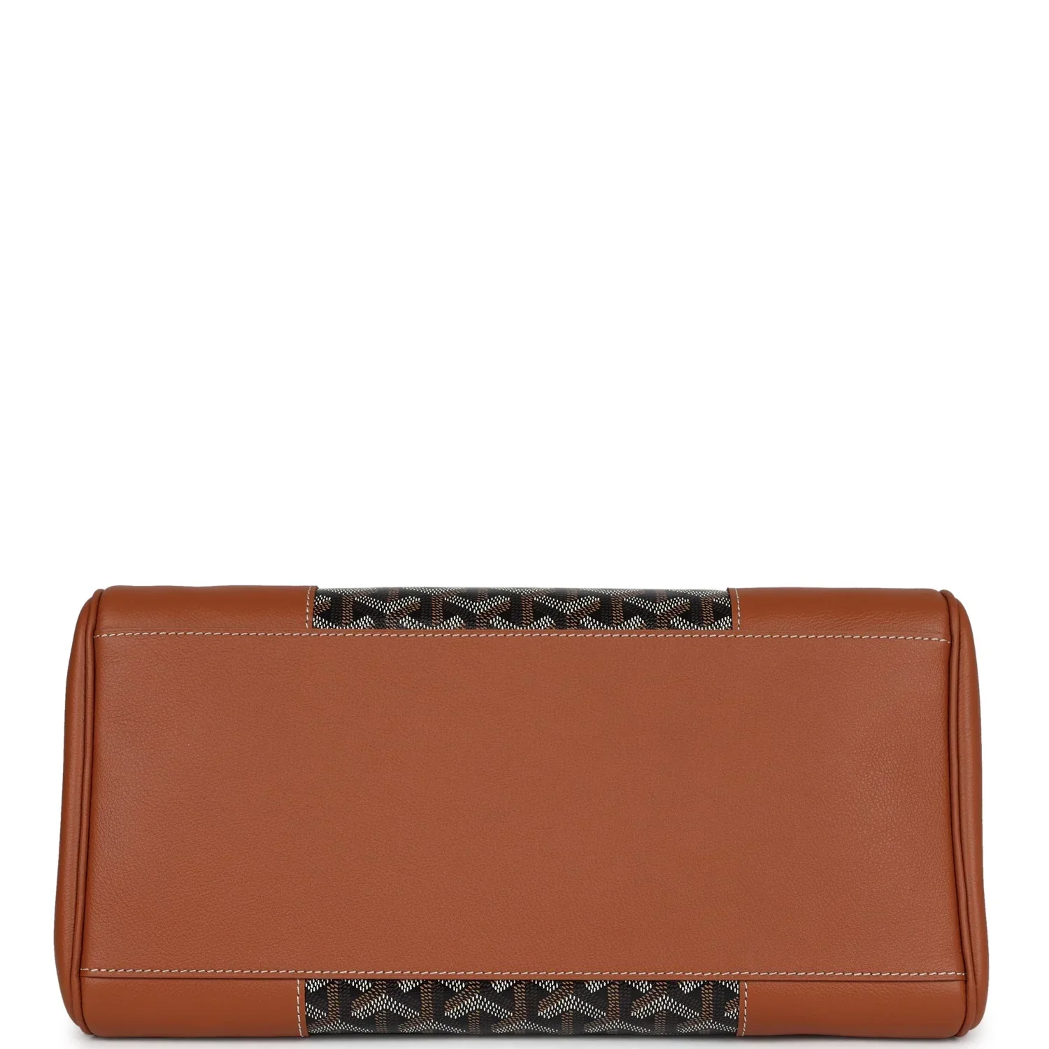 Goyard Saigon Tote Black & Brown Goyardine Canvas Palladium Hardware - Image 6