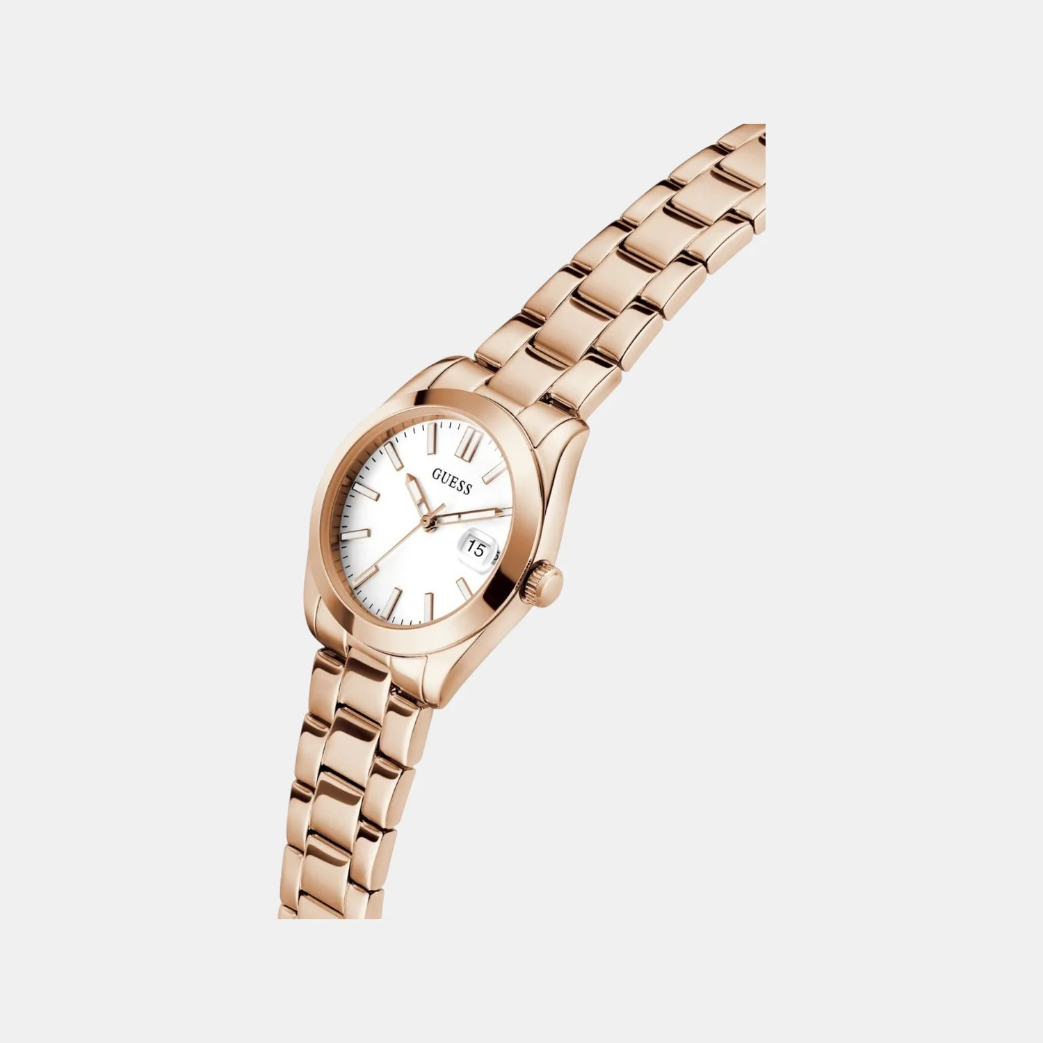 Alice Women Quartz White Dial Analog Recycled Steel Watch GW0934L4 - Image 3