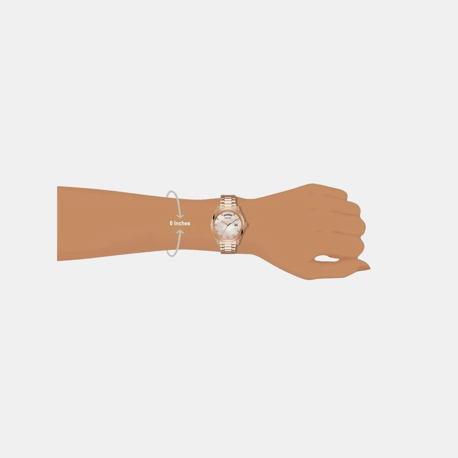 Aura Women Quartz Two Tone Dial Analog Stainless Steel Watch GW0047L2 - Image 4
