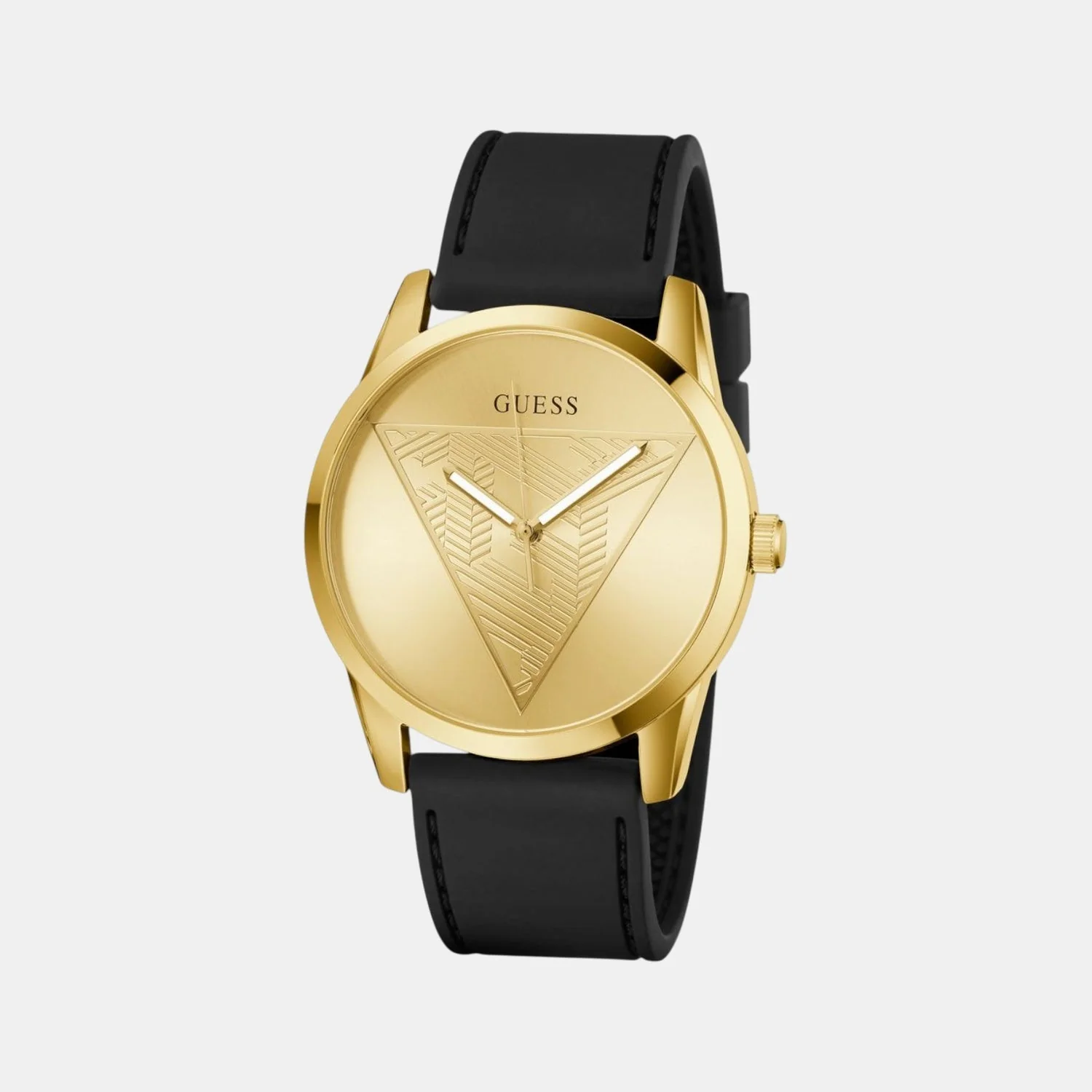 Clark Men Quartz Champagne Dial Analog Silicone Watch GW0957G2 - Image 2