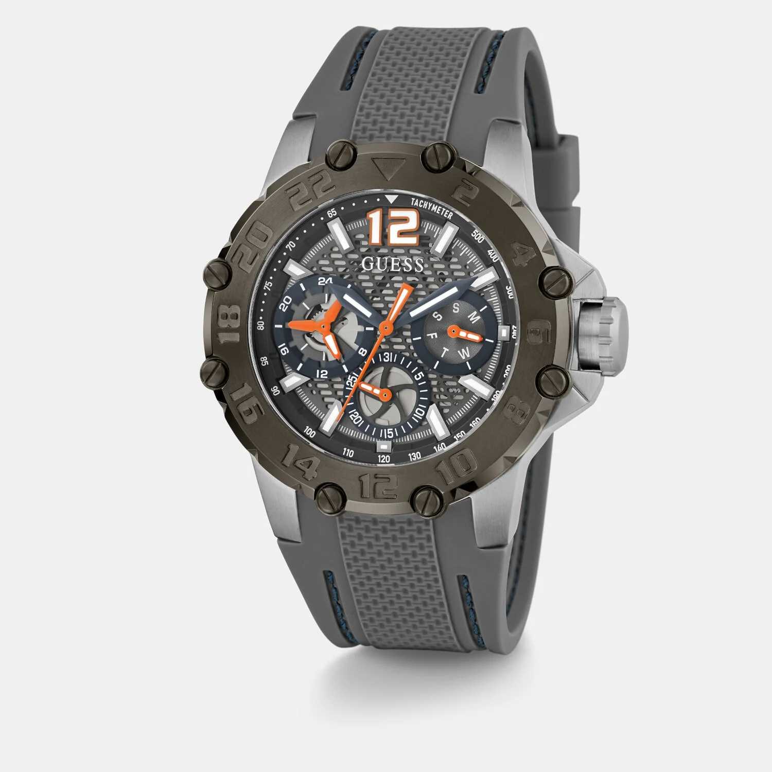 Contender Men Quartz Grey Dial Analog Silicone Watch GW0640G1 - Image 5