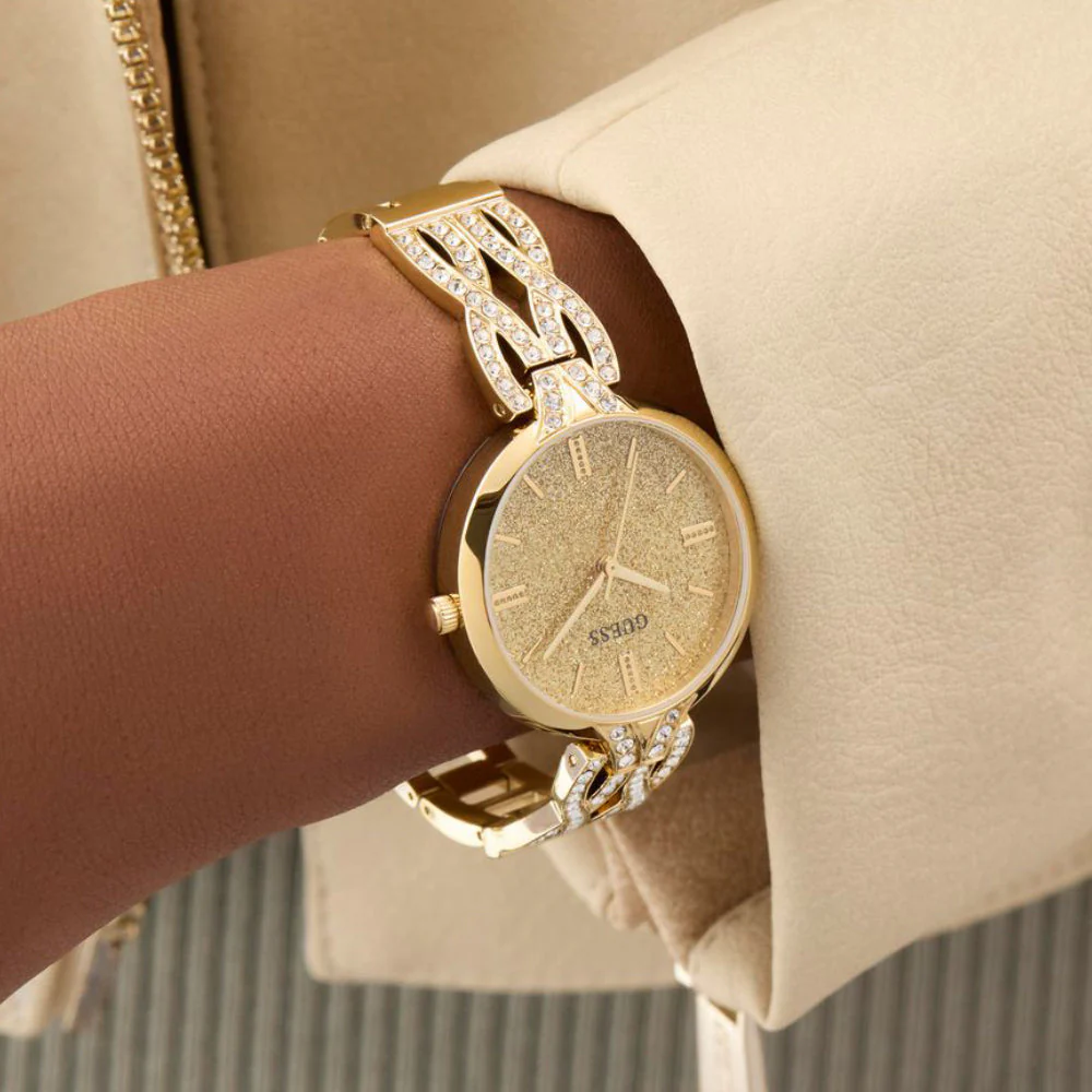 Coral Women Quartz Gold Dial Analog Recycled Steel Watch GW0868L2 - Image 10