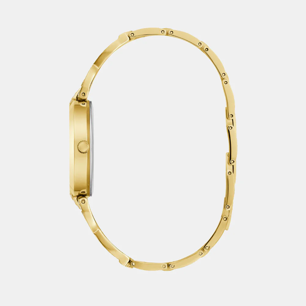Coral Women Quartz Gold Dial Analog Recycled Steel Watch GW0868L2 - Image 4