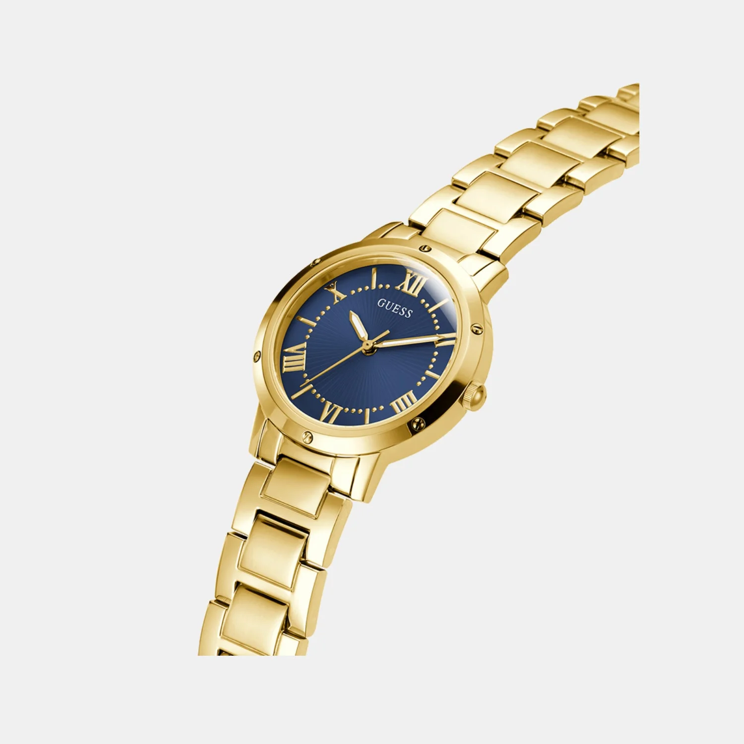 Dawn Women Quartz Blue Dial Analog Stainless Steel Watch GW0404L4 - Image 2