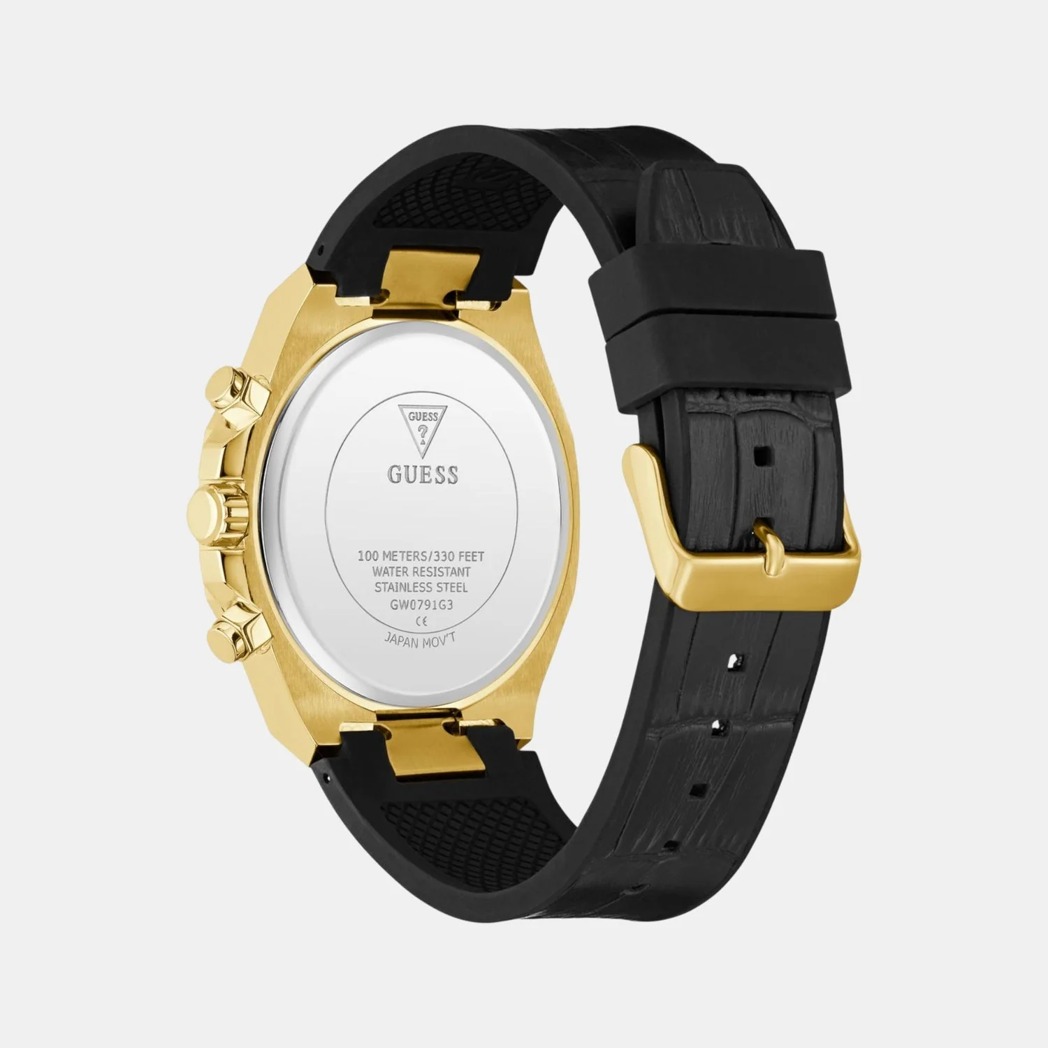Dress Men Quartz Black Dial Multi-Function Silicone Watch GW0791G3 - Image 7