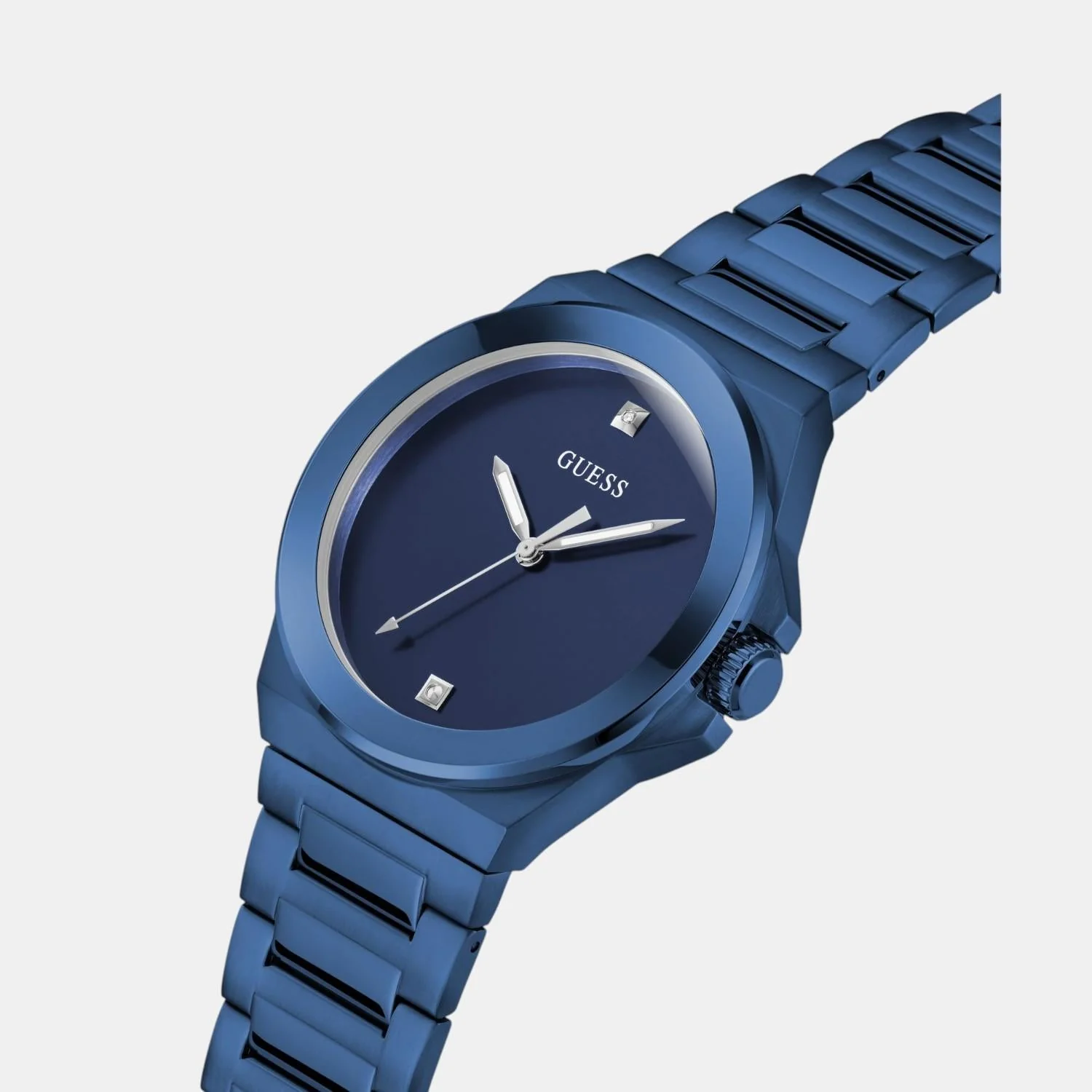 Dress Men Quartz Blue Dial Analog Stainless Steel Watch GW0833G1 - Image 3