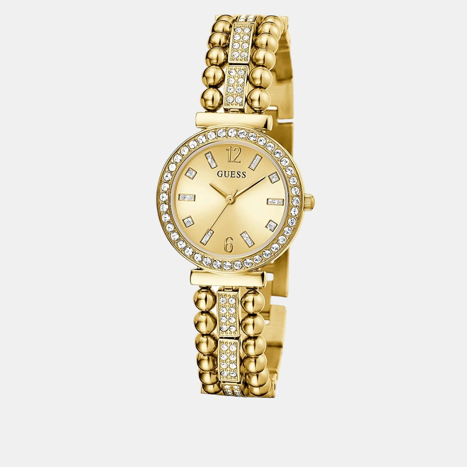 Gala Women Quartz Champagne Dial Analog Stainless Steel Watch GW0401L2 - Image 2