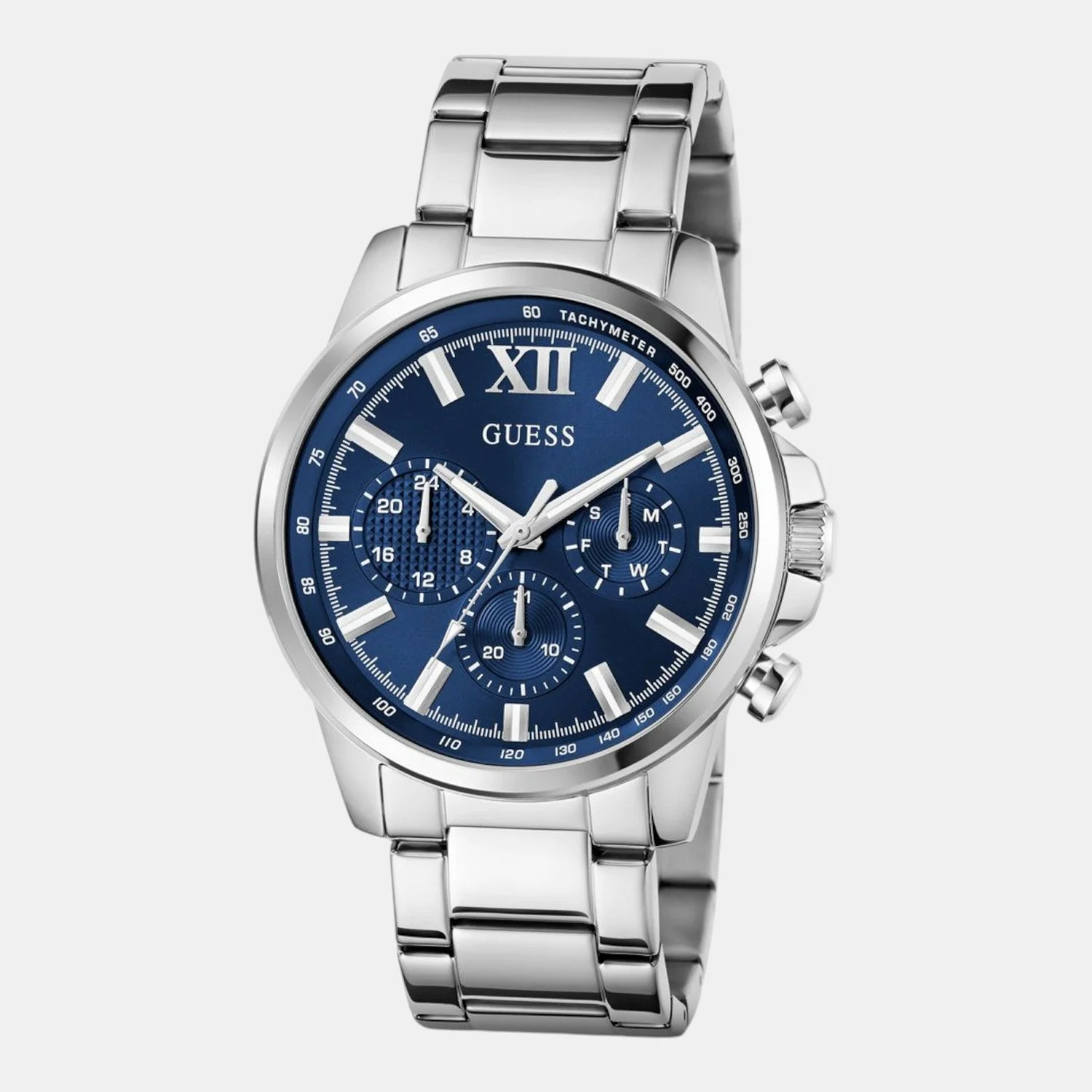 Guess Dress Men Quartz Blue Dial Chronograph Stainless Steel Watch GW0900G4 - Image 3