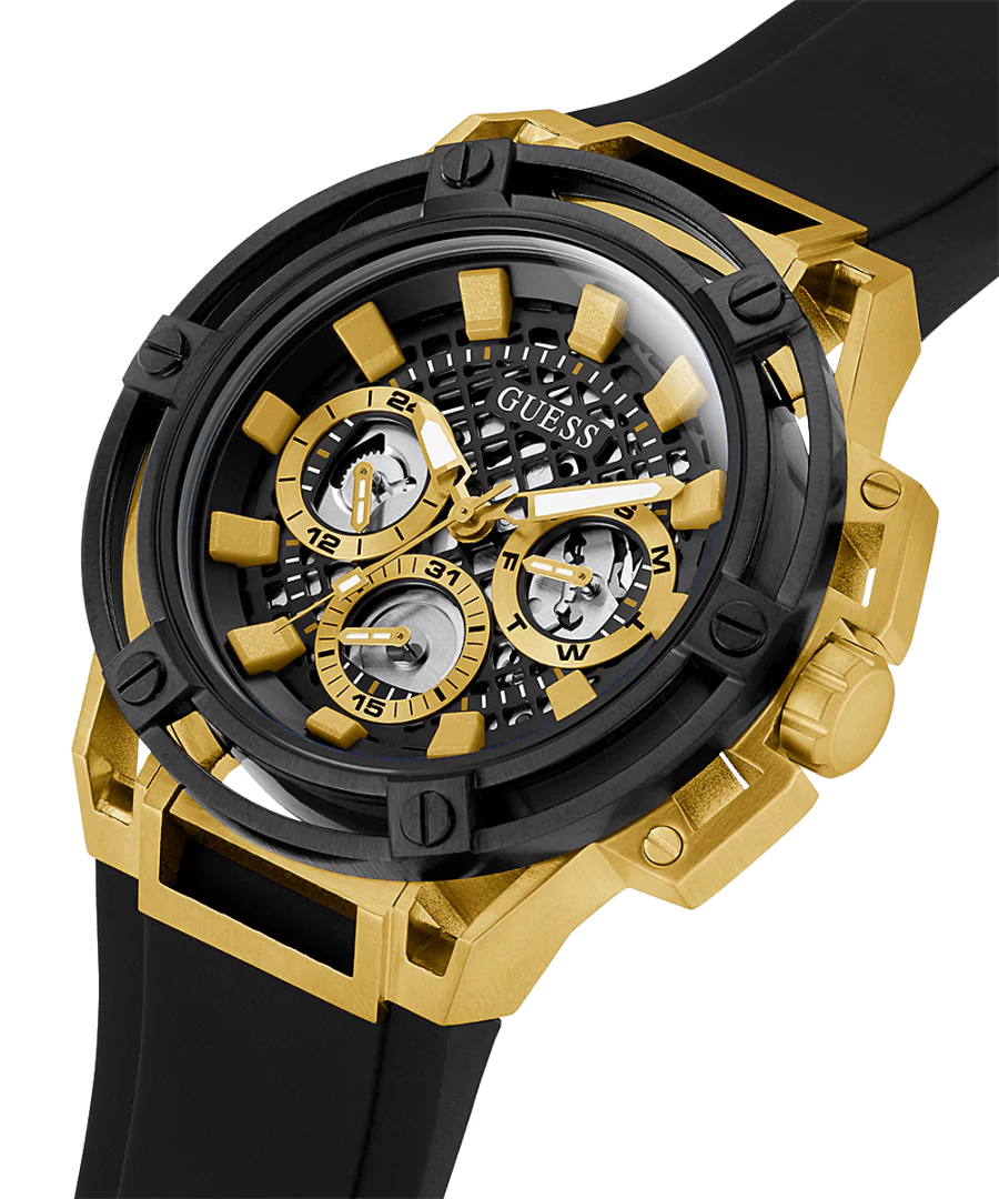 Guess Matrix Black Dial Men 46mm