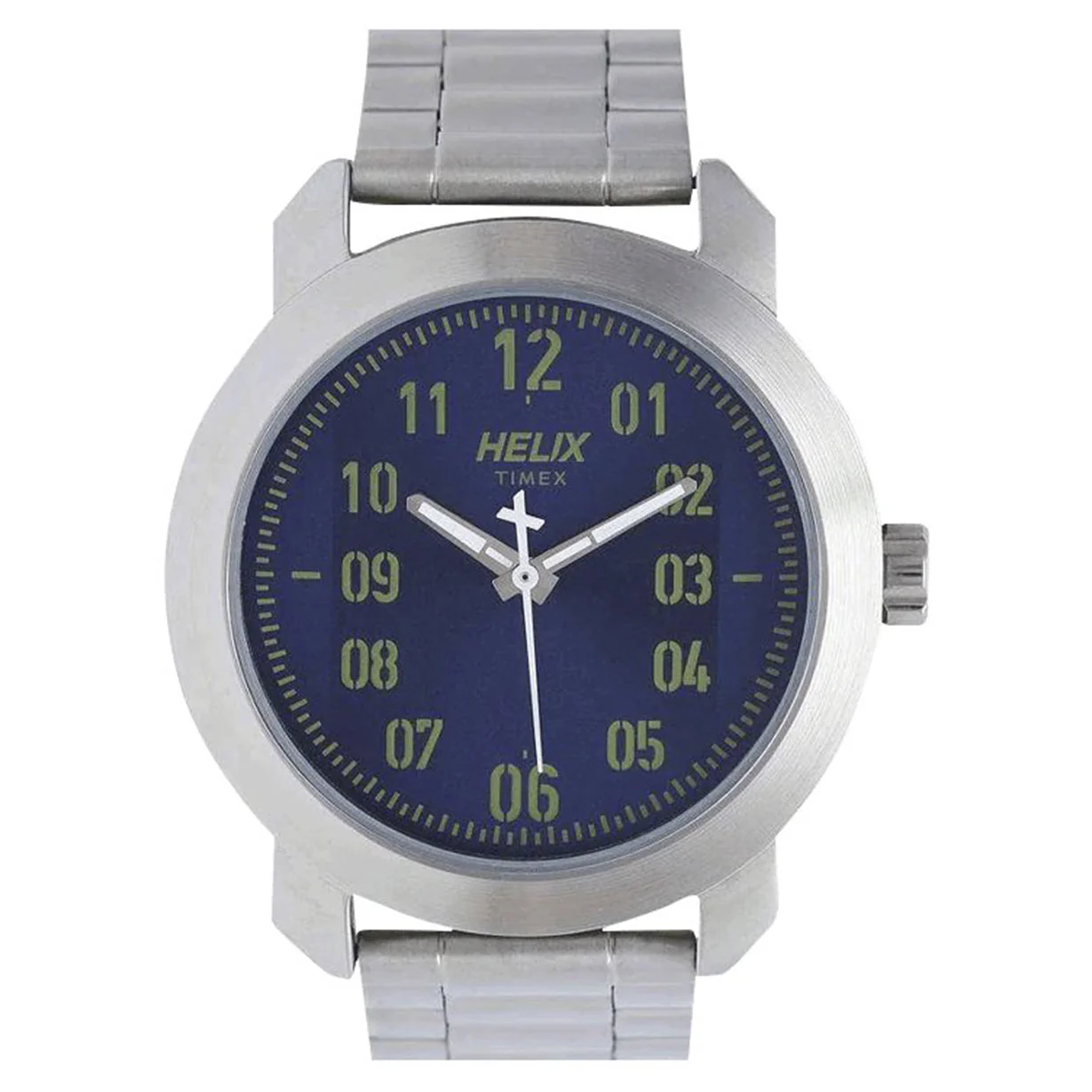 Helix Analog Blue Dial Stainless Steel Strap - Image 2