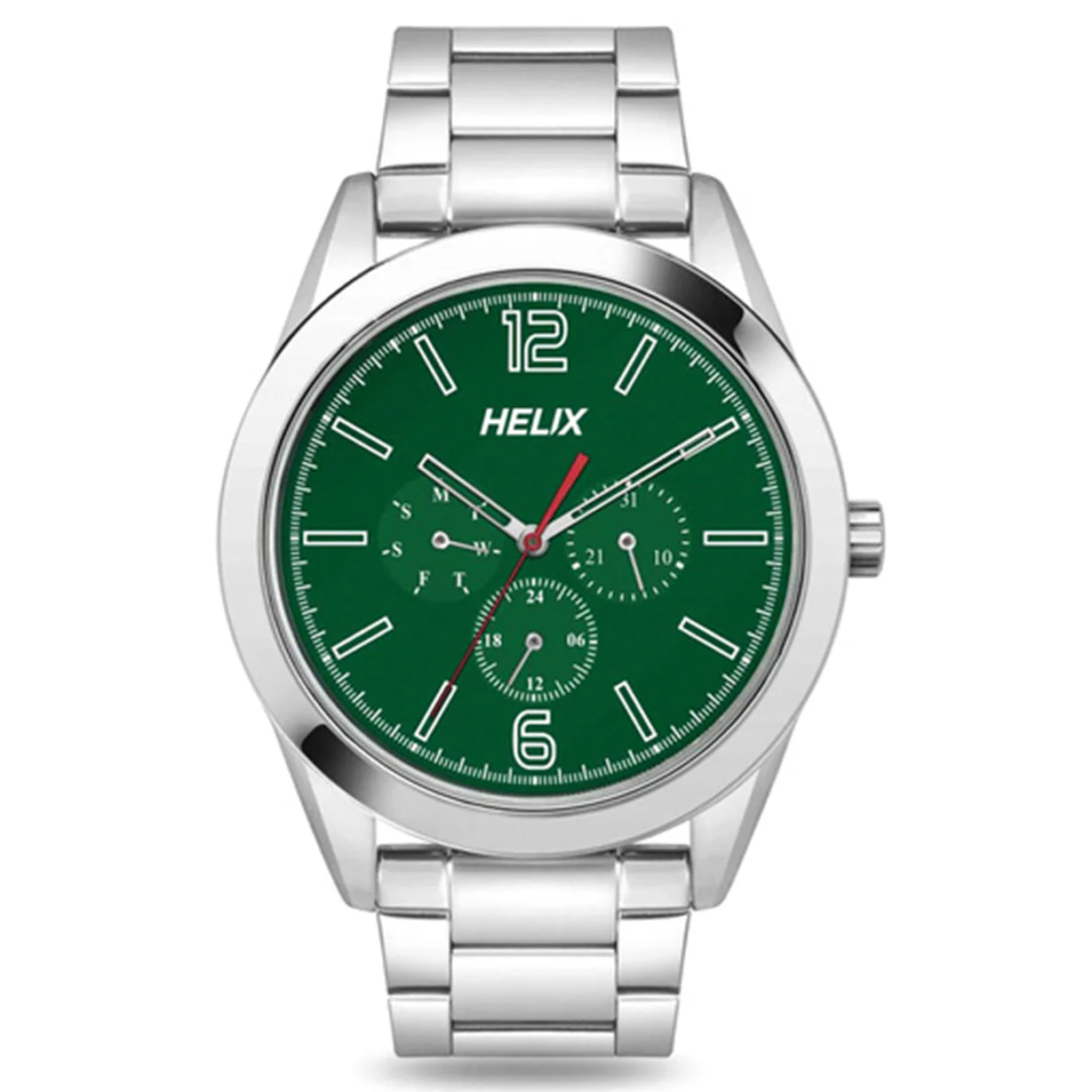 Helix Green Dial Stainless Steel - Image 2
