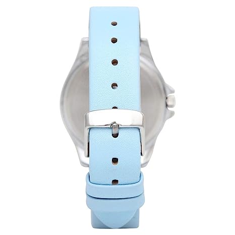 Helix Light-Blue Dial Leather Strap