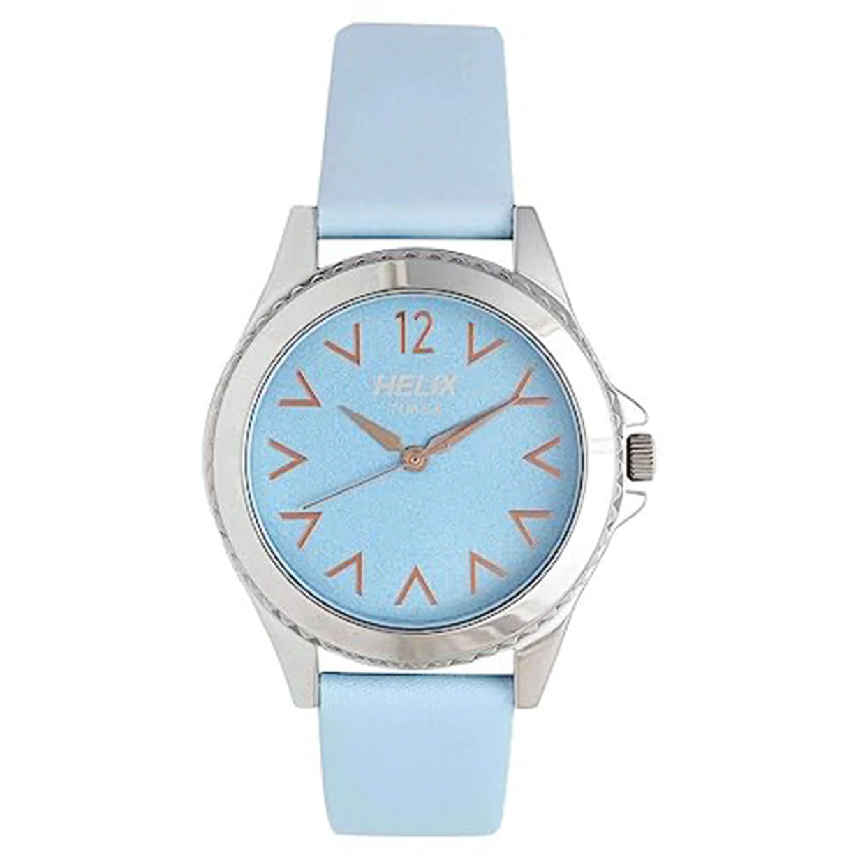 Helix Light-Blue Dial Leather Strap - Image 2