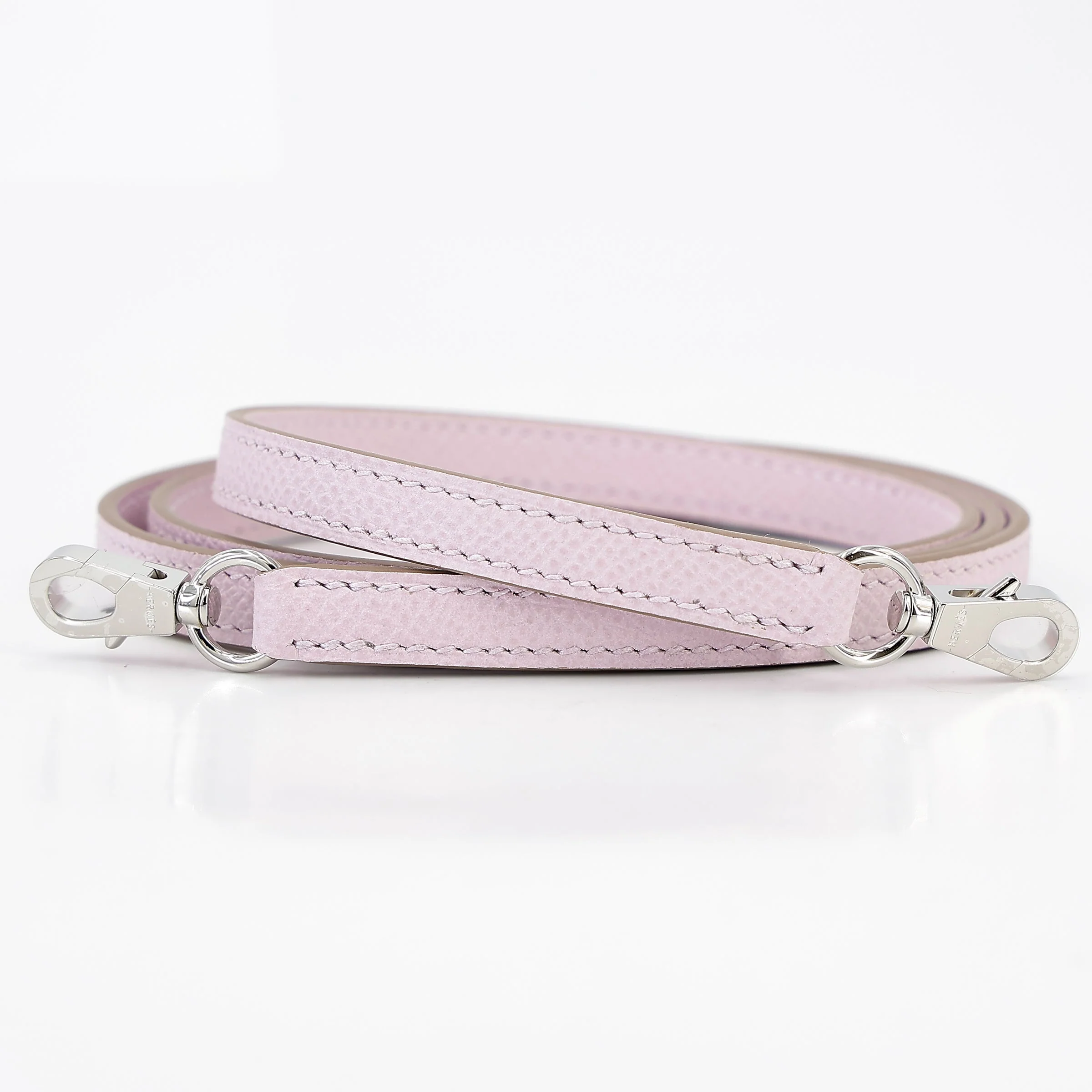 HERMÈS Mini Kelly II Mauve Pale (09) Epsom Palladium hardware - Image 4
