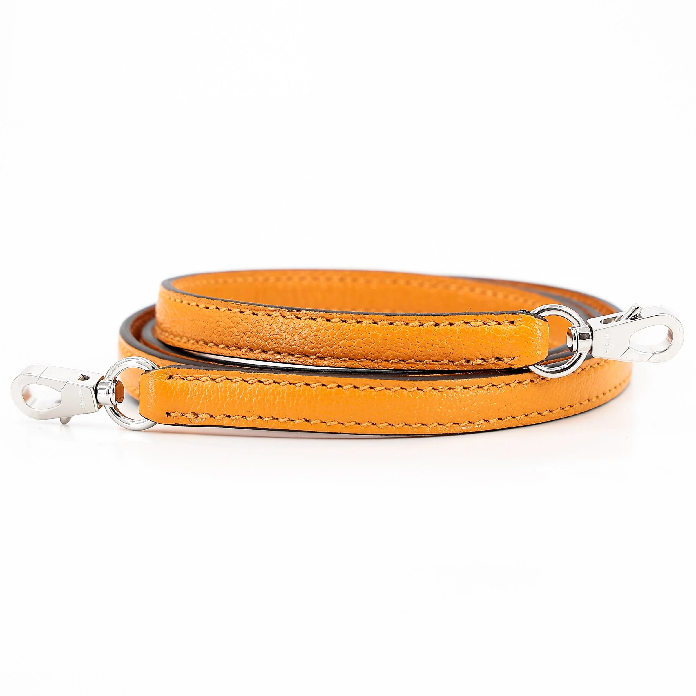 HERMÈS Mini Kelly II Moutarde (9U) Chevre Palladium hardware - Image 6