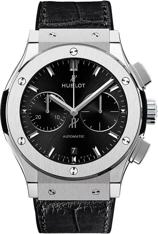 Hublot Classic Fusion Chronograph Titanium Black Dial Men 45mm - Image 3