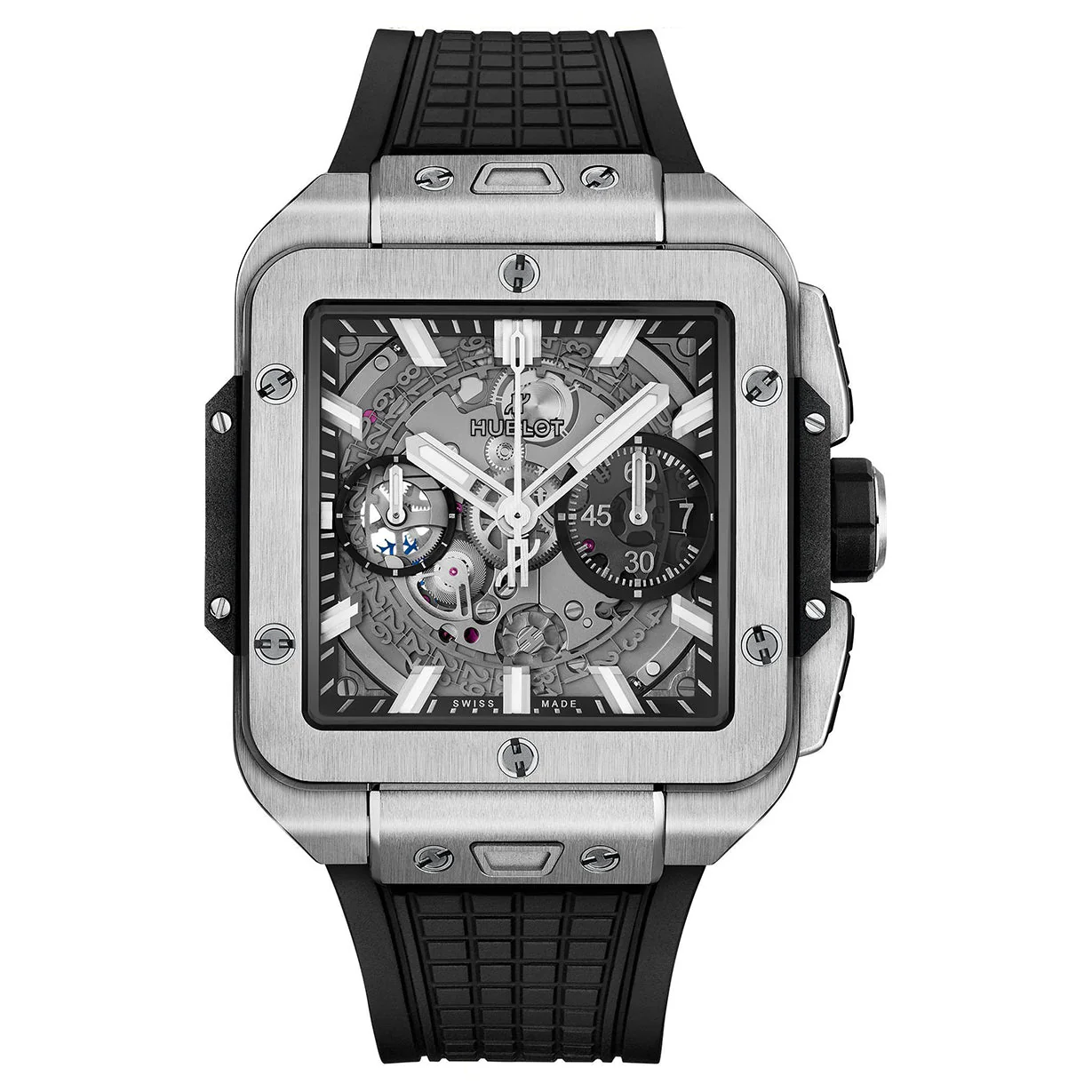 Hublot Square Bang Unico Titanium Skeleton Dial Men 42mm - Image 4