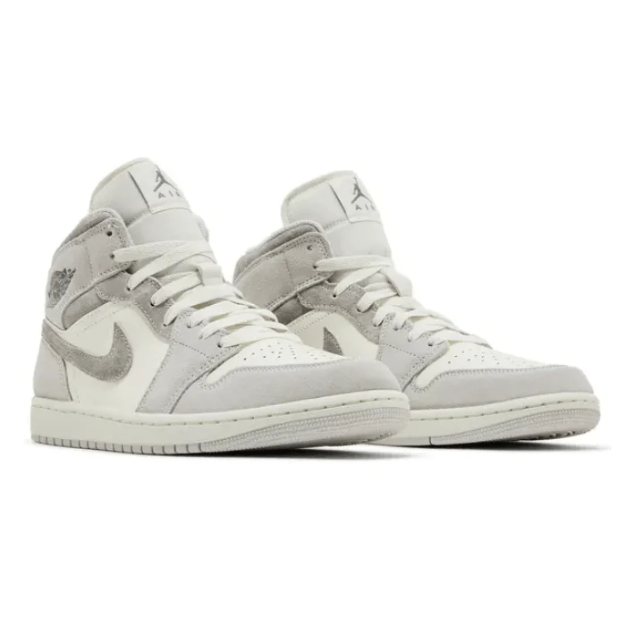 Jordan 1 Mid SE Neutral Grey Sail - Image 2