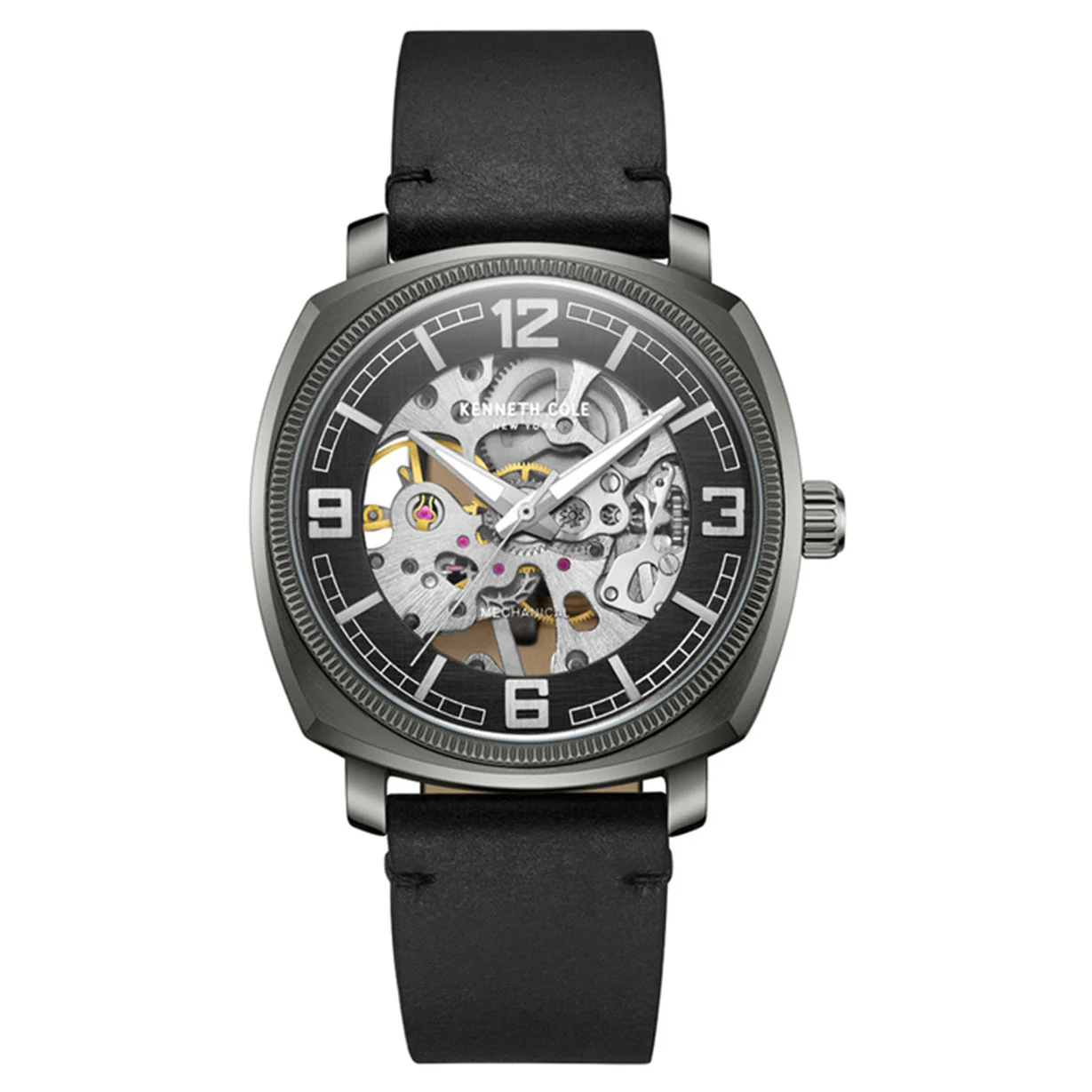 Kenneth Cole Mechanical Hand Wound Black Dial Men 39mm - Image 4