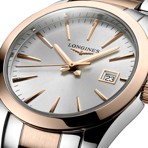 Longines Conquest Classic Sunray Silver Dial Women 29.5mm - Image 3