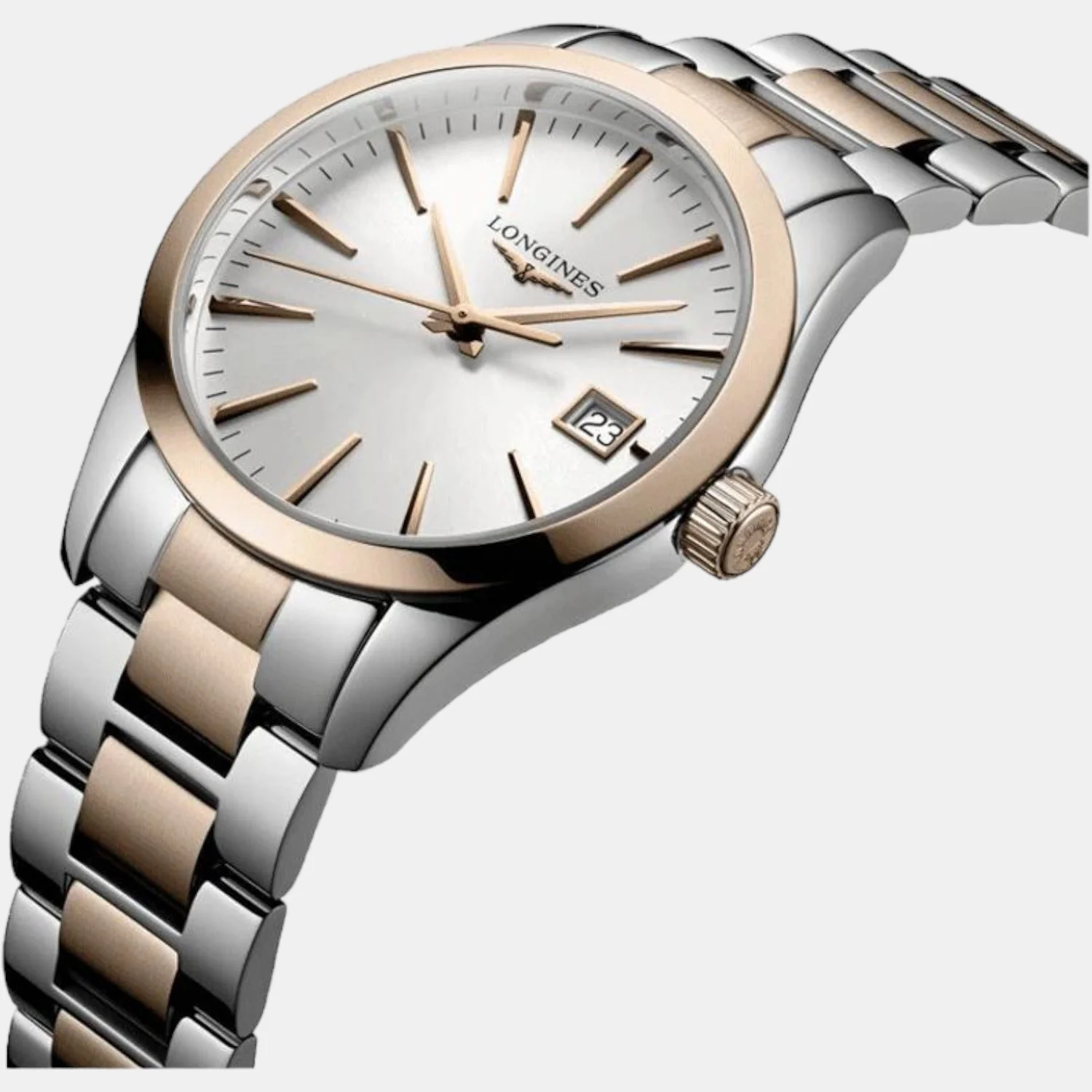 Conquest Classic Women Quartz White Dial Analog Stainless Steel Watch L22863727 - Image 2