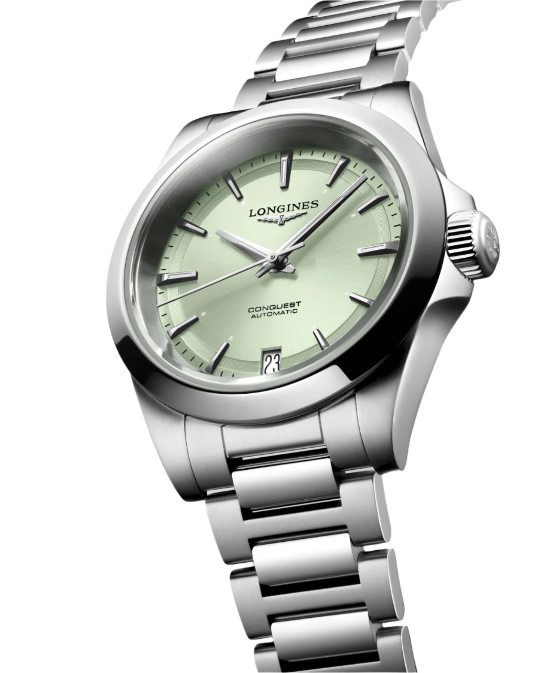 Longines Conquest Sunray Green Dial Men 34mm - Image 3