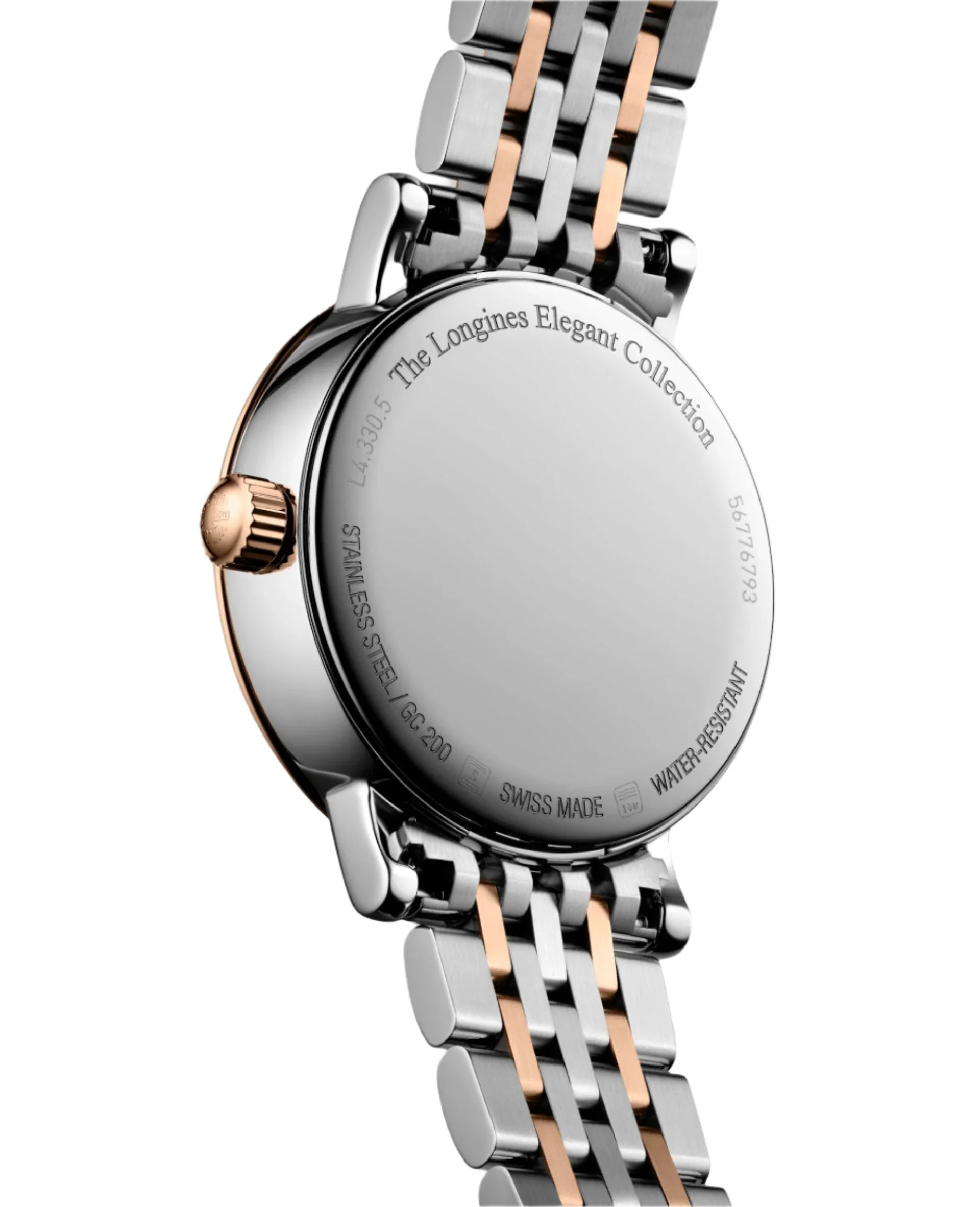 Longines Elegant Moonphase White Mother-Of-Pearl Dial Men 30mm - Image 3