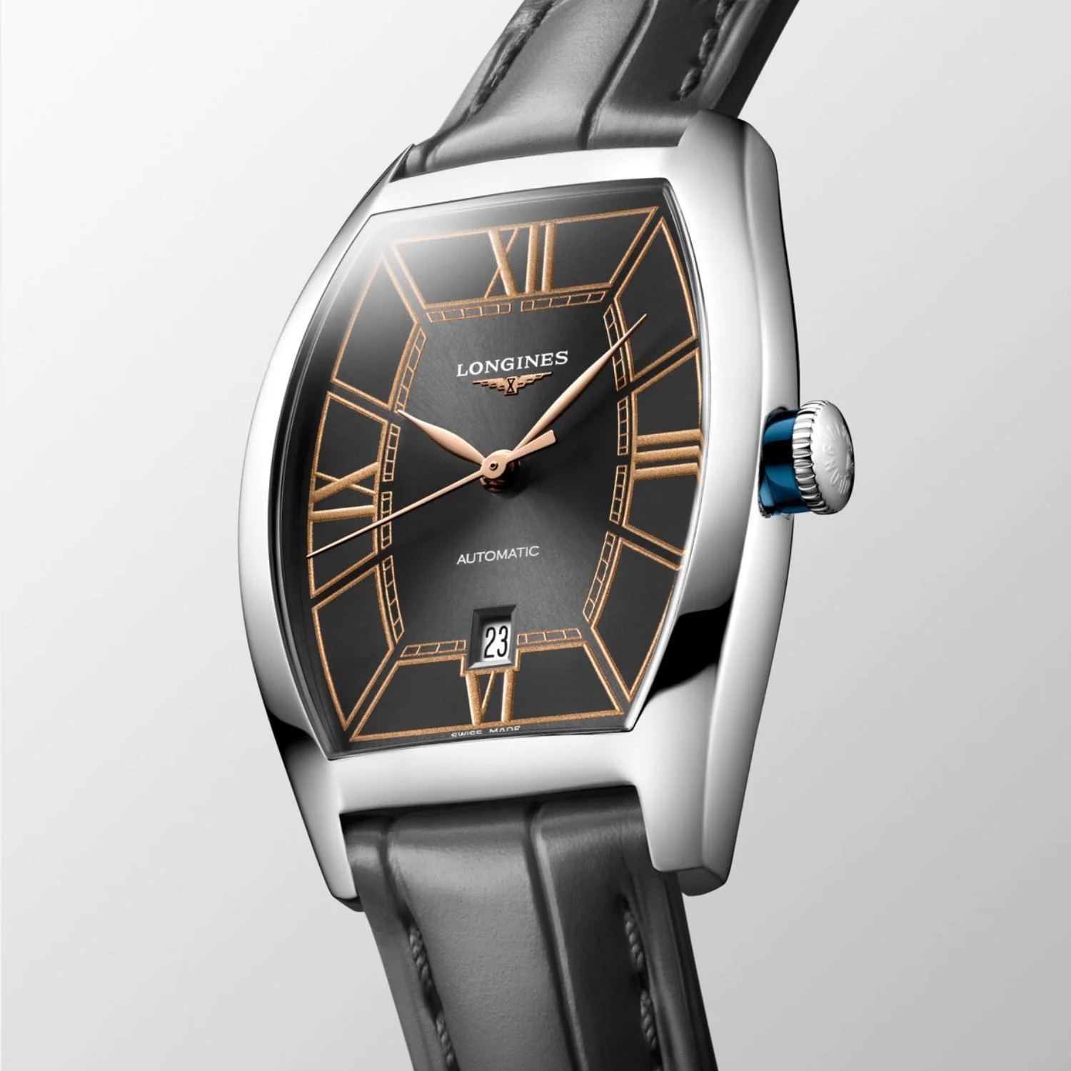 Evidenza Women Automatic Anthracite Dial Analog Leather Watch L21424562 - Image 2