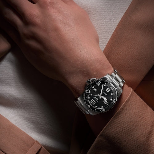 Longines Hydroconquest Sunray Black dial Men 43 mm - Image 3