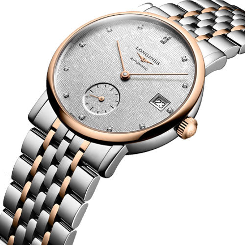 Longines La Grande Classique De Striped Silver Dial Women 34.5mm