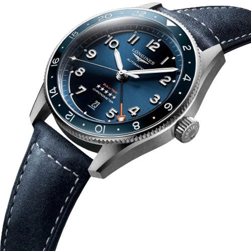 Longines Spirit Zulu Time Sunray Blue Dial Men 42mm