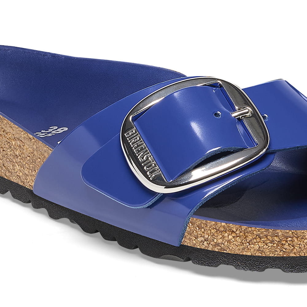 Madrid Big Buckle Natural Leather Patent - Image 5