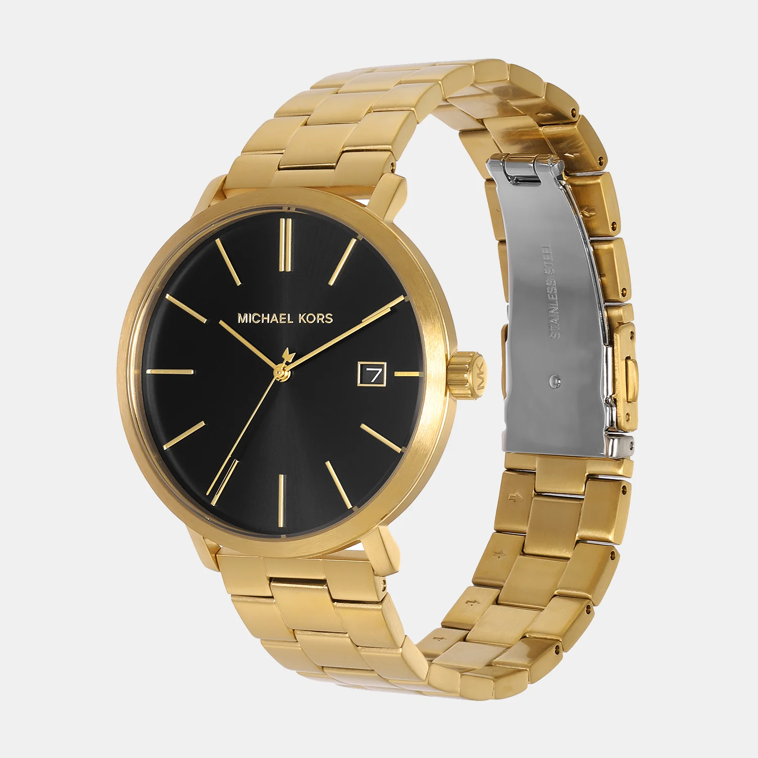 Blake Men Quartz Black Dial Analog Stainless Steel Watch MK9136 - Image 2