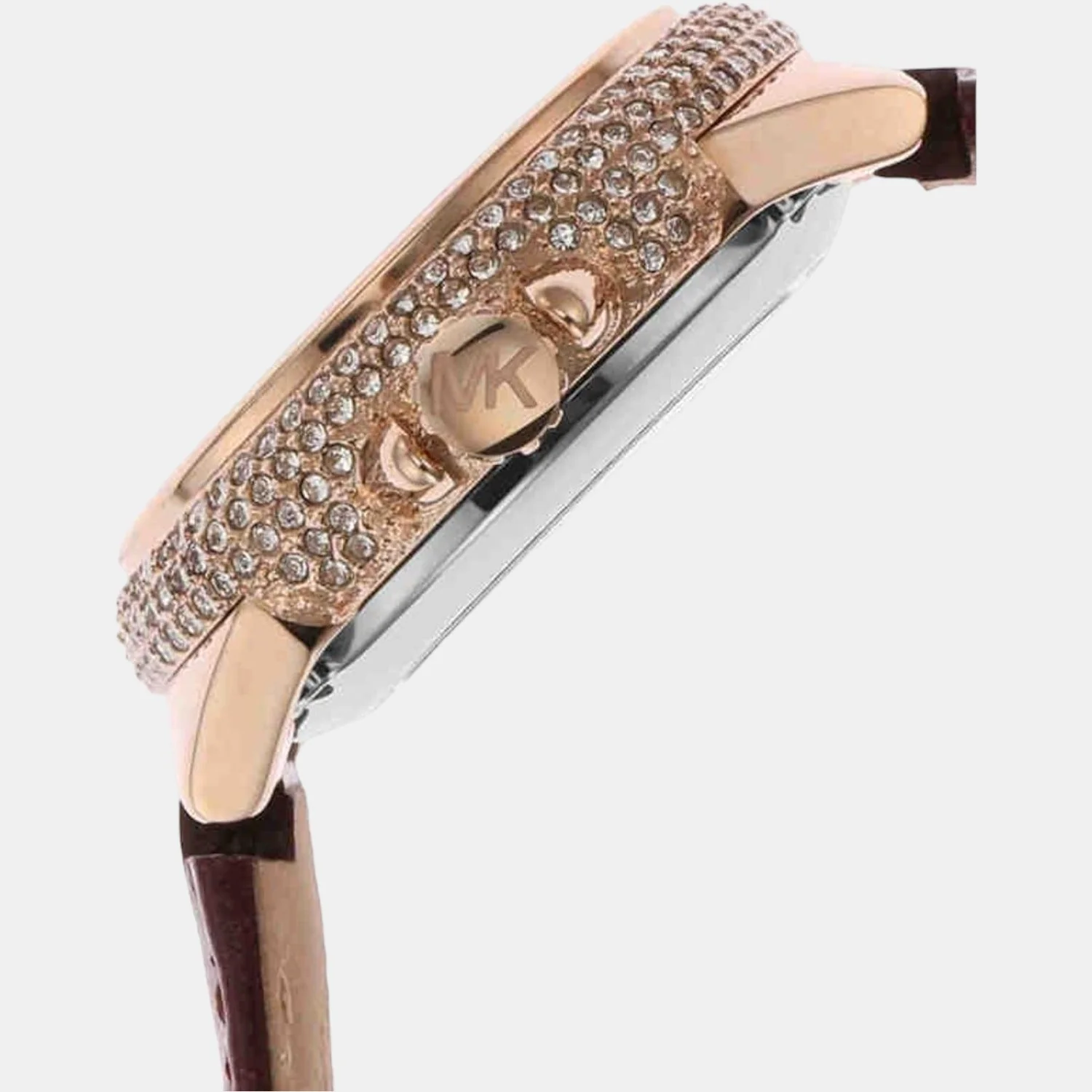 Camille Women Quartz Silver Dial Analog Leather Watch MK9052 - Image 2