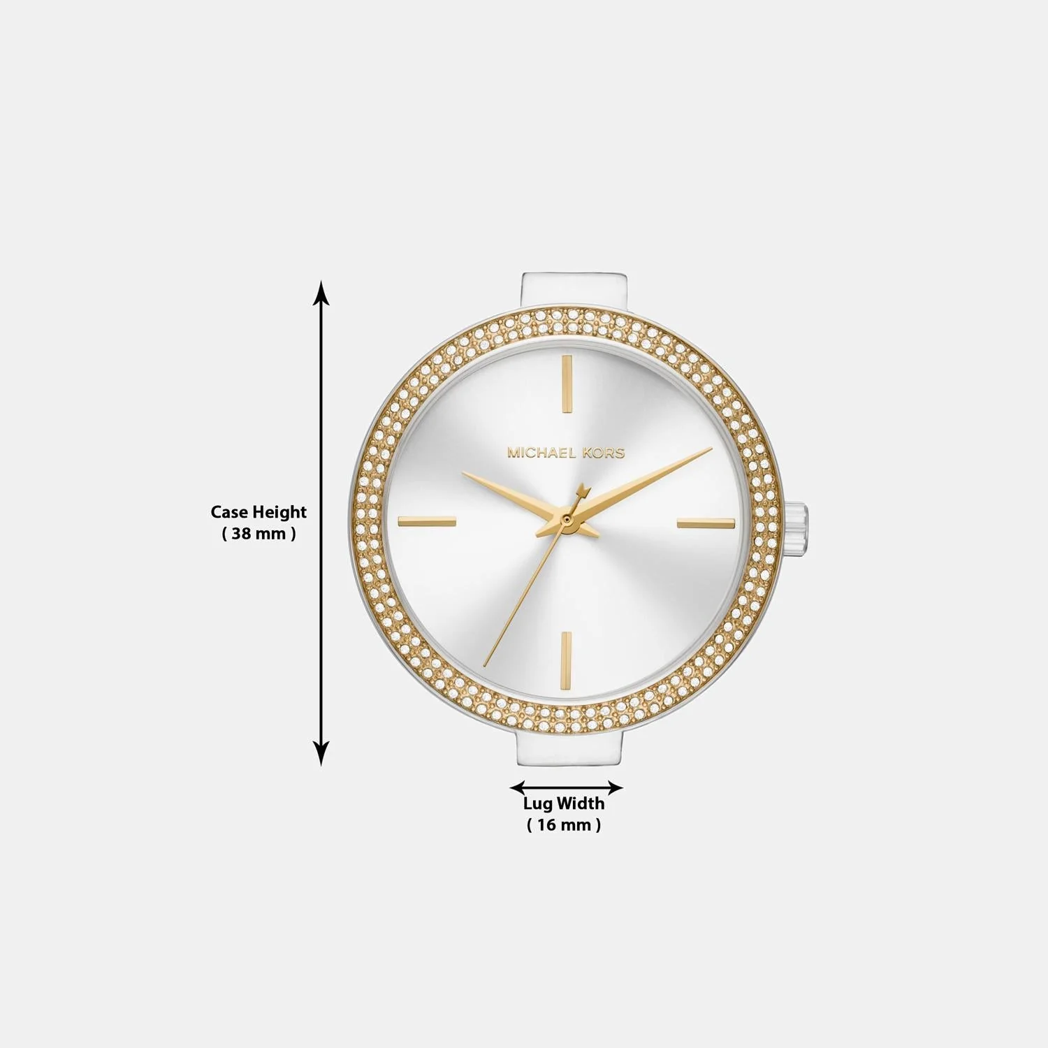 Catelyn Women Quartz White Dial Analog Stainless Steel Watch MK4633 - Image 11