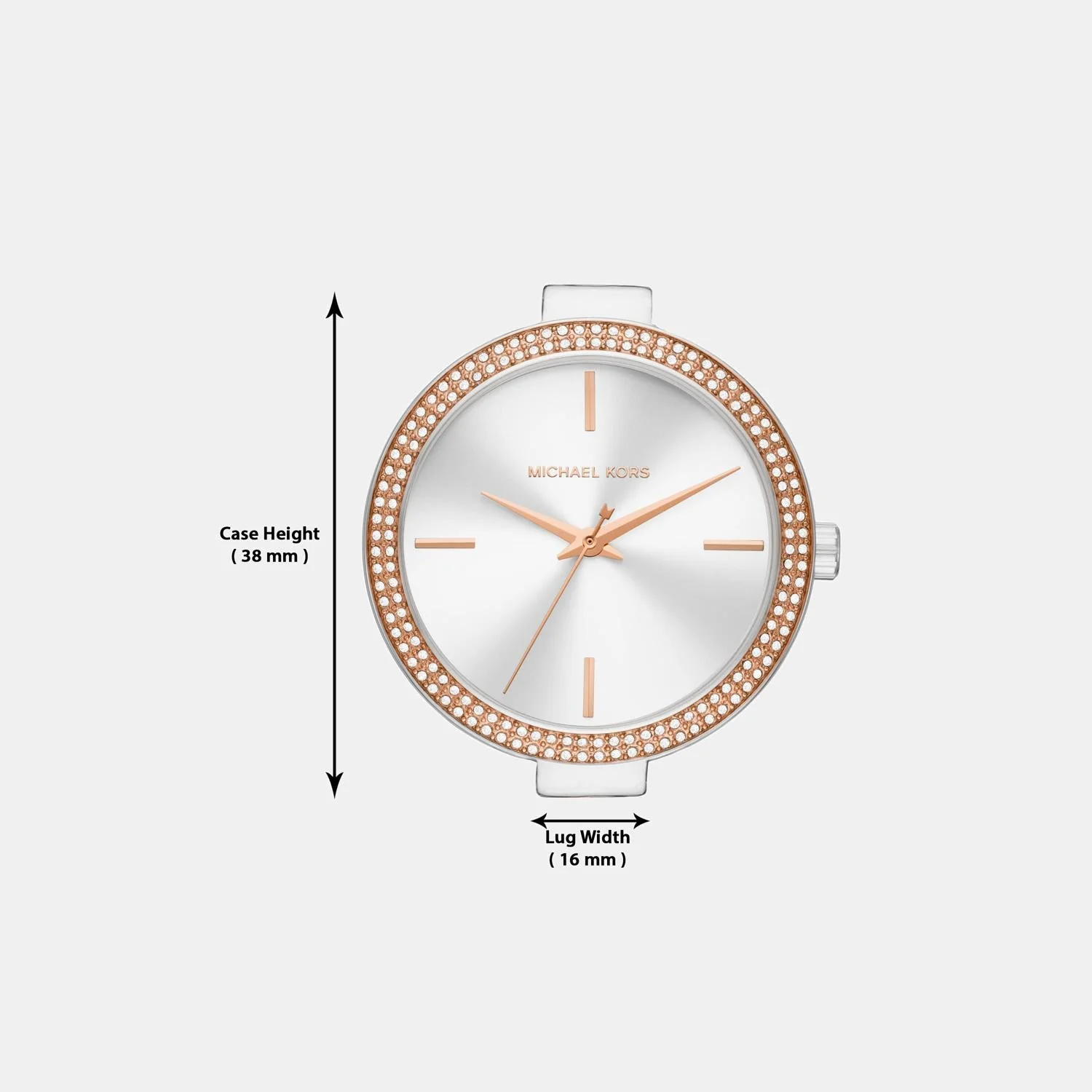 Catelyn Women Quartz White Dial Analog Stainless Steel Watch MK4634 - Image 11