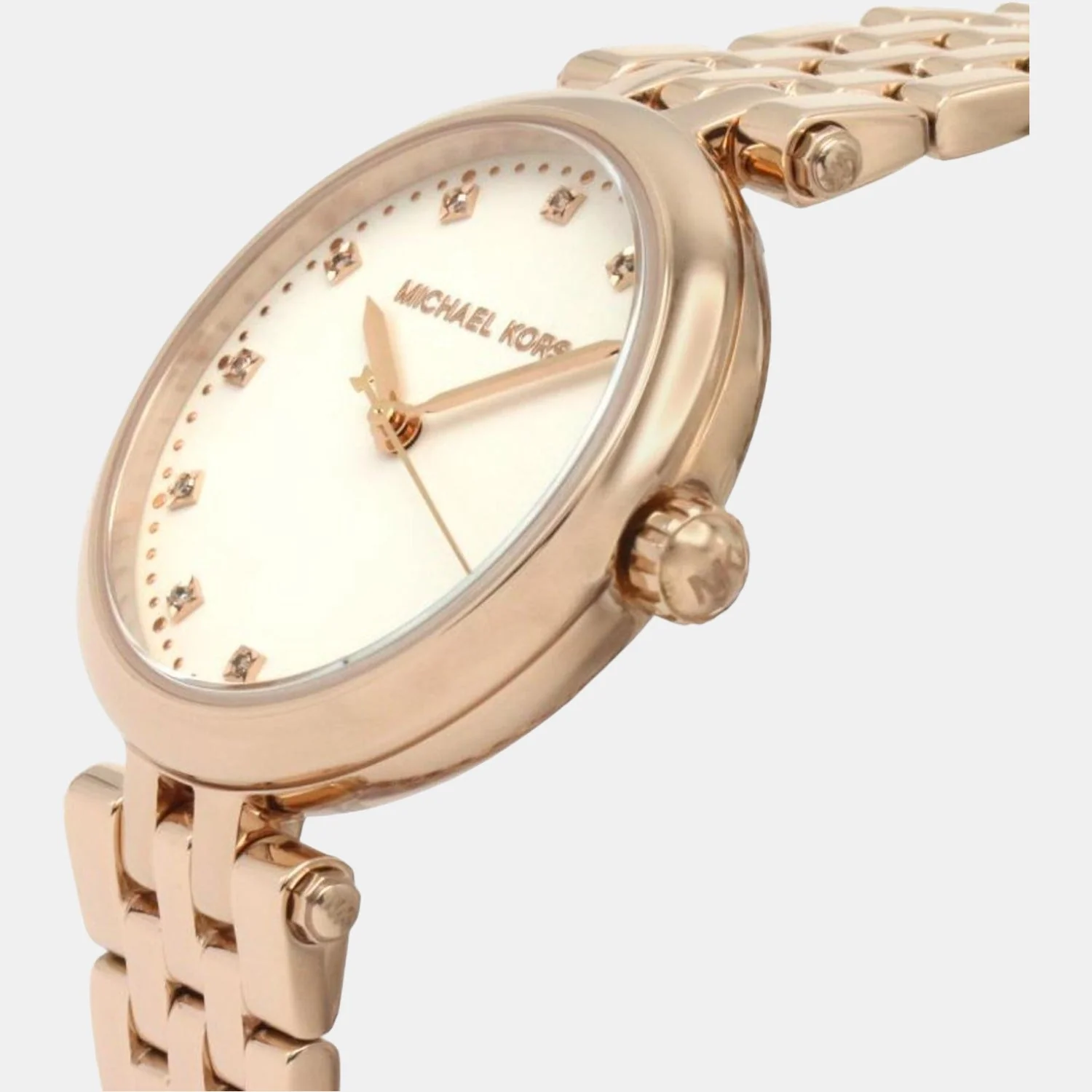 Diamond Darci Women Quartz White Dial Analog Stainless Steel Watch MK4568 - Image 4