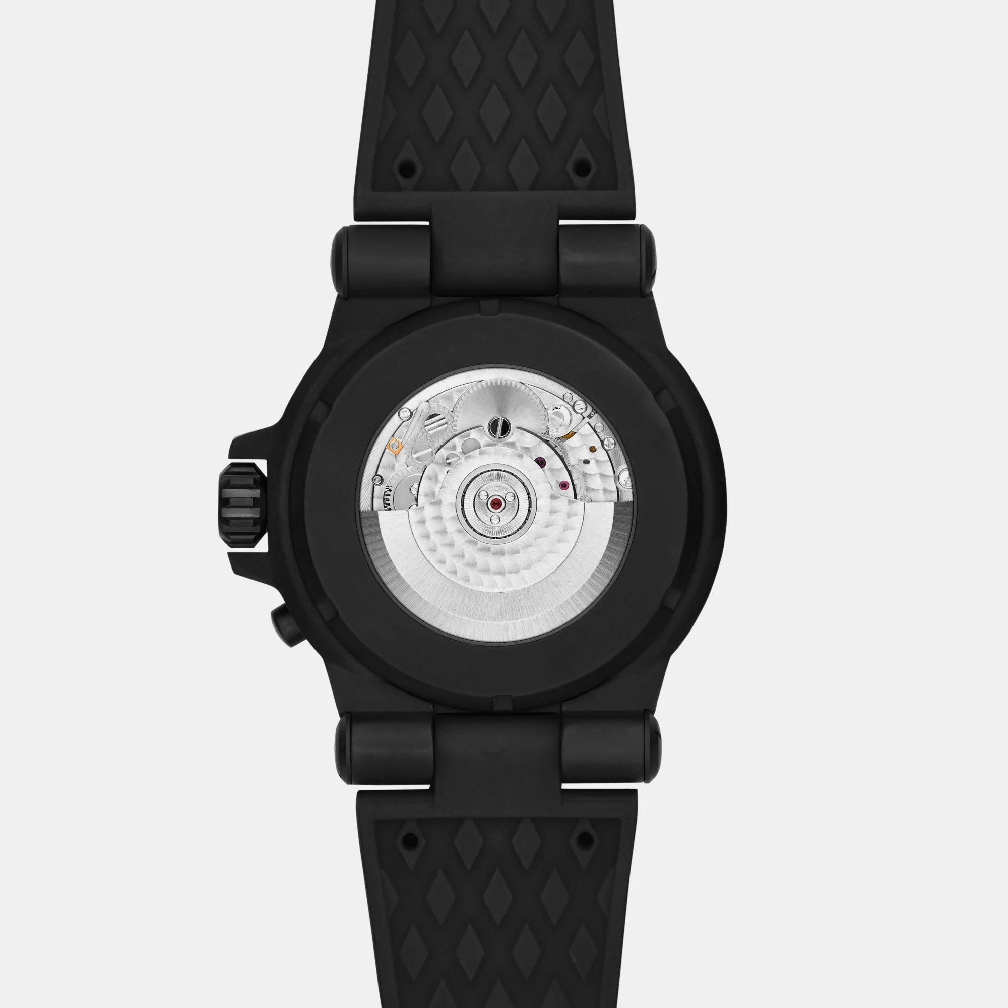 Dylan Men Automatic Black Dial Analog Silicone Watch MK9019 - Image 3
