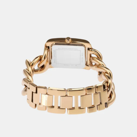Emery Women Quartz Gold Dial Analog Stainless Steel Watch MK7300 - Image 2