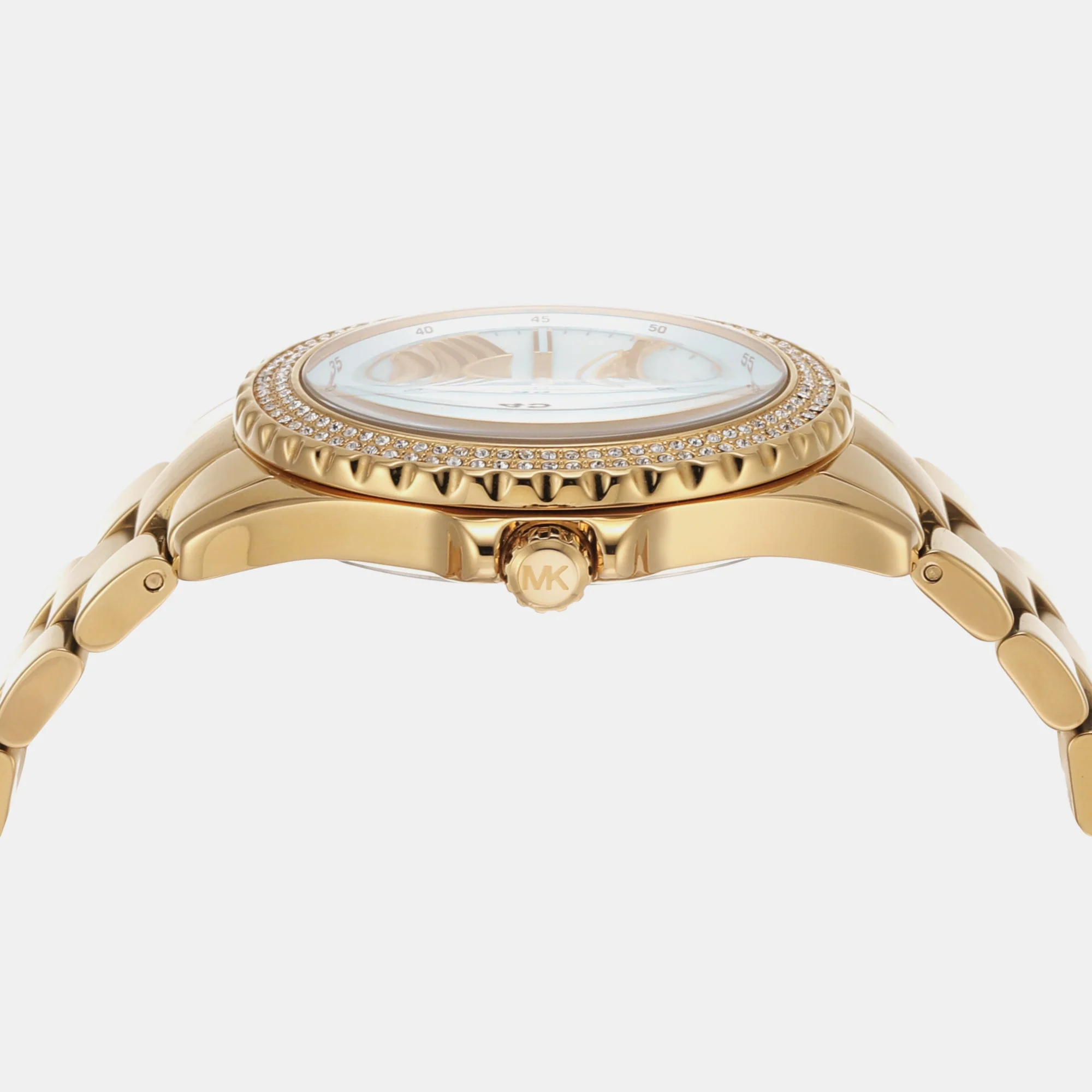 Everest Women Quartz Gold Dial Analog Stainless Steel Watch MK7401 - Image 4