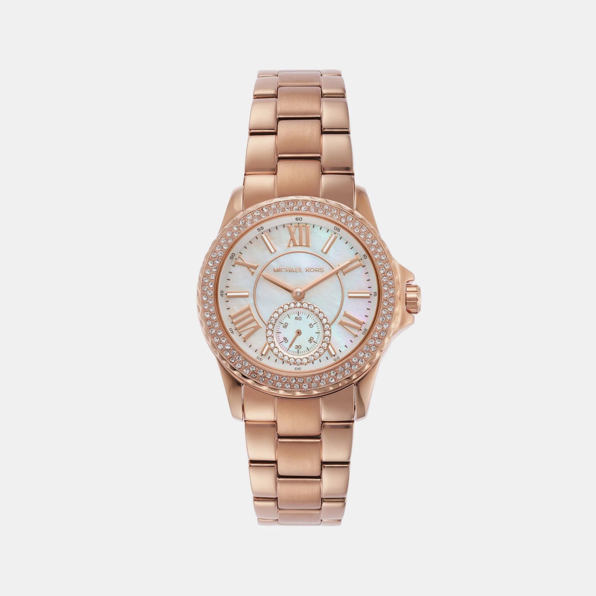 Everest Women Quartz White Dial Analog Stainless Steel Watch MK7364