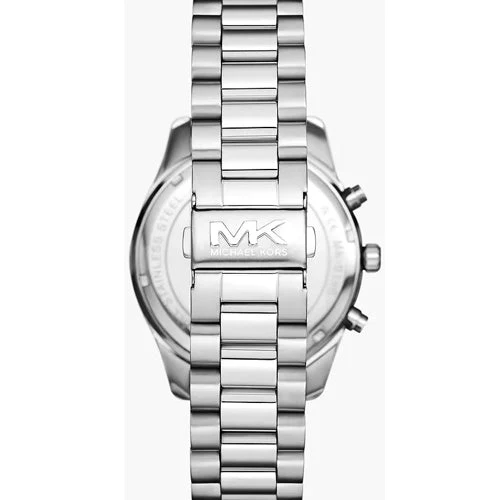 Michael Kors Oversized Lexington Crocodile-Embossed Leather Card Case Black Dial 44mm MK1091SET - Image 3