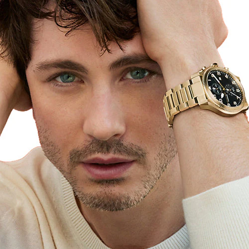 Michael Kors Oversized Panorama Black Dial Men 44mm MK9195 - Image 3
