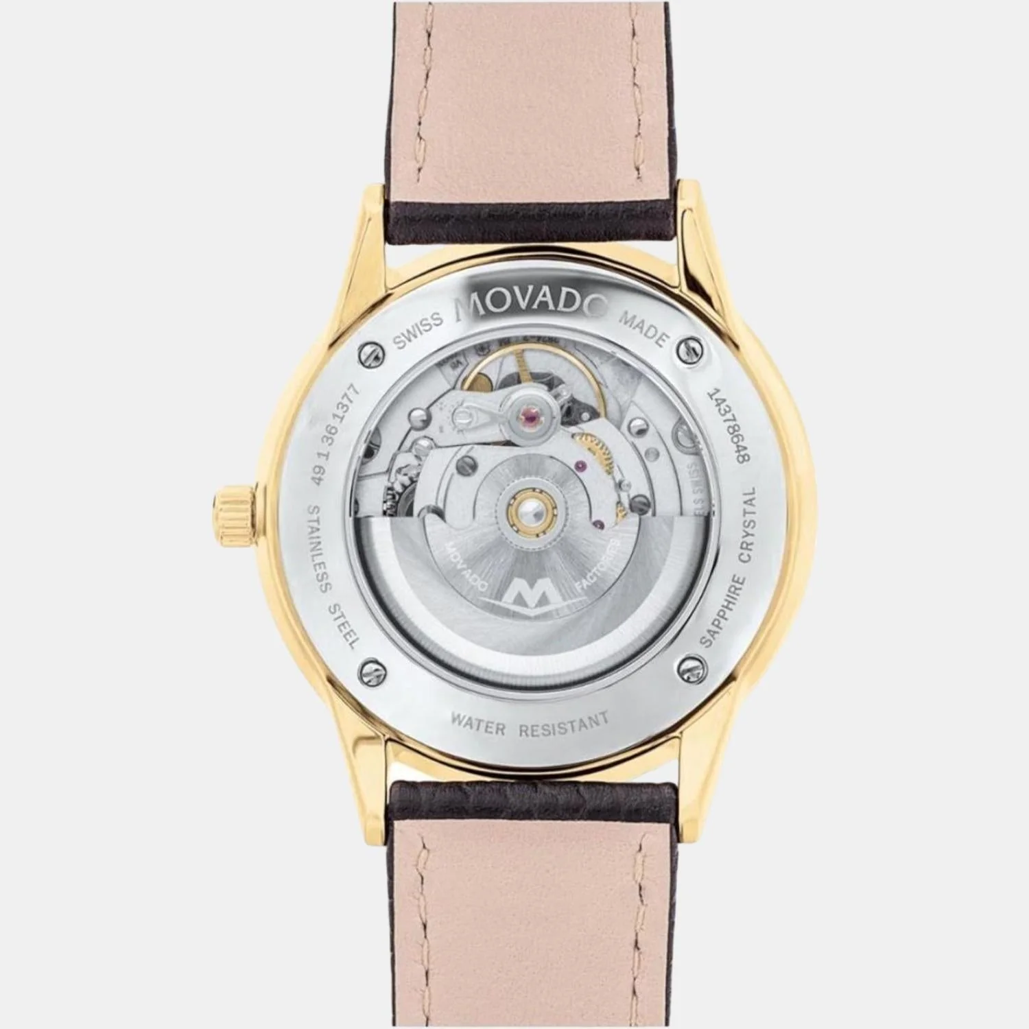 1881 Automatic Men Automatic Black Dial Analog Leather Watch 607455 - Image 3
