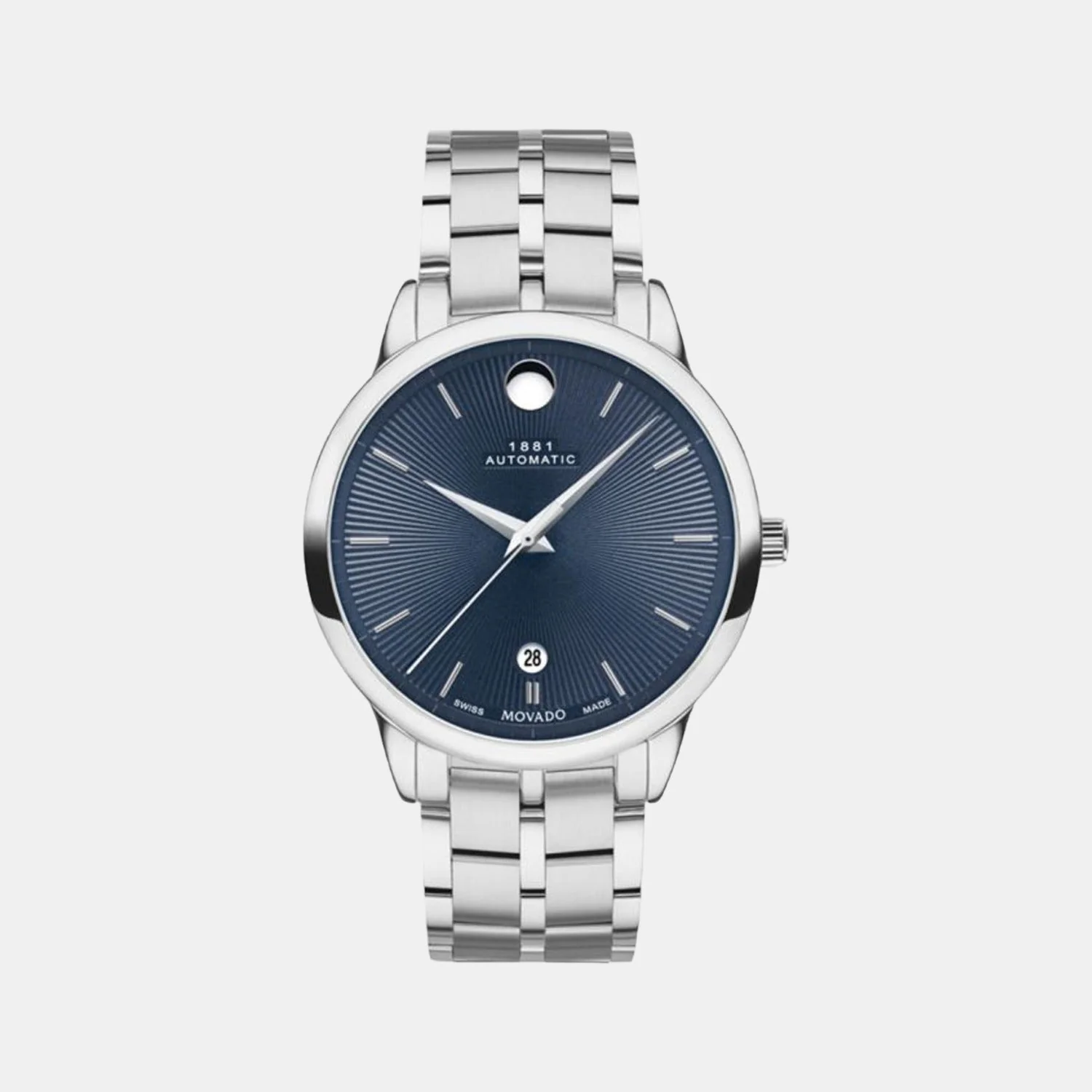 1881 Automatic Men Automatic Blue Dial Analog Stainless Steel Watch 607569