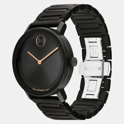 Bold Evolution 2.0 Men Quartz Black Dial Analog Stainless Steel Watch 3601112 - Image 2