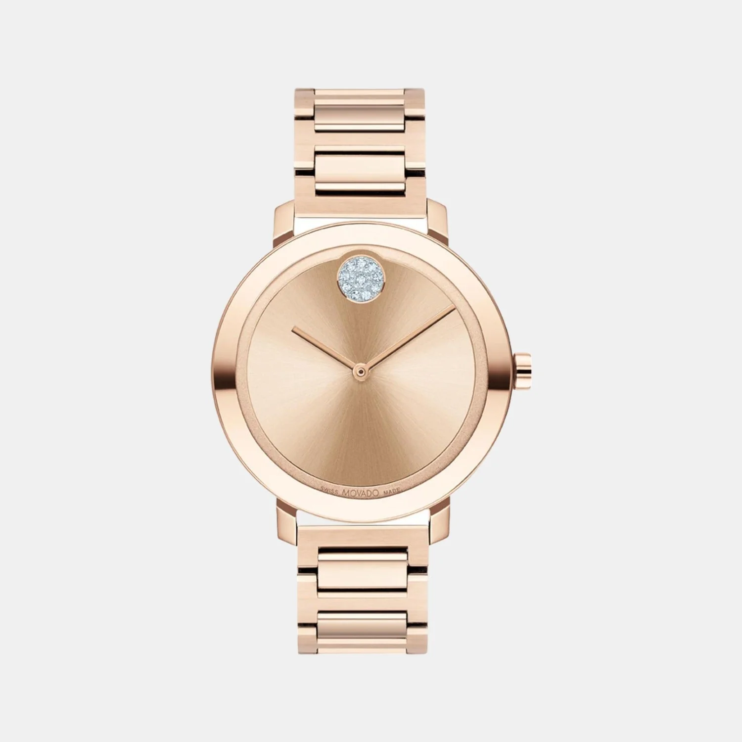 Bold Evolution Women Quartz Rose Gold Dial Analog Stainless Steel Watch 3600824
