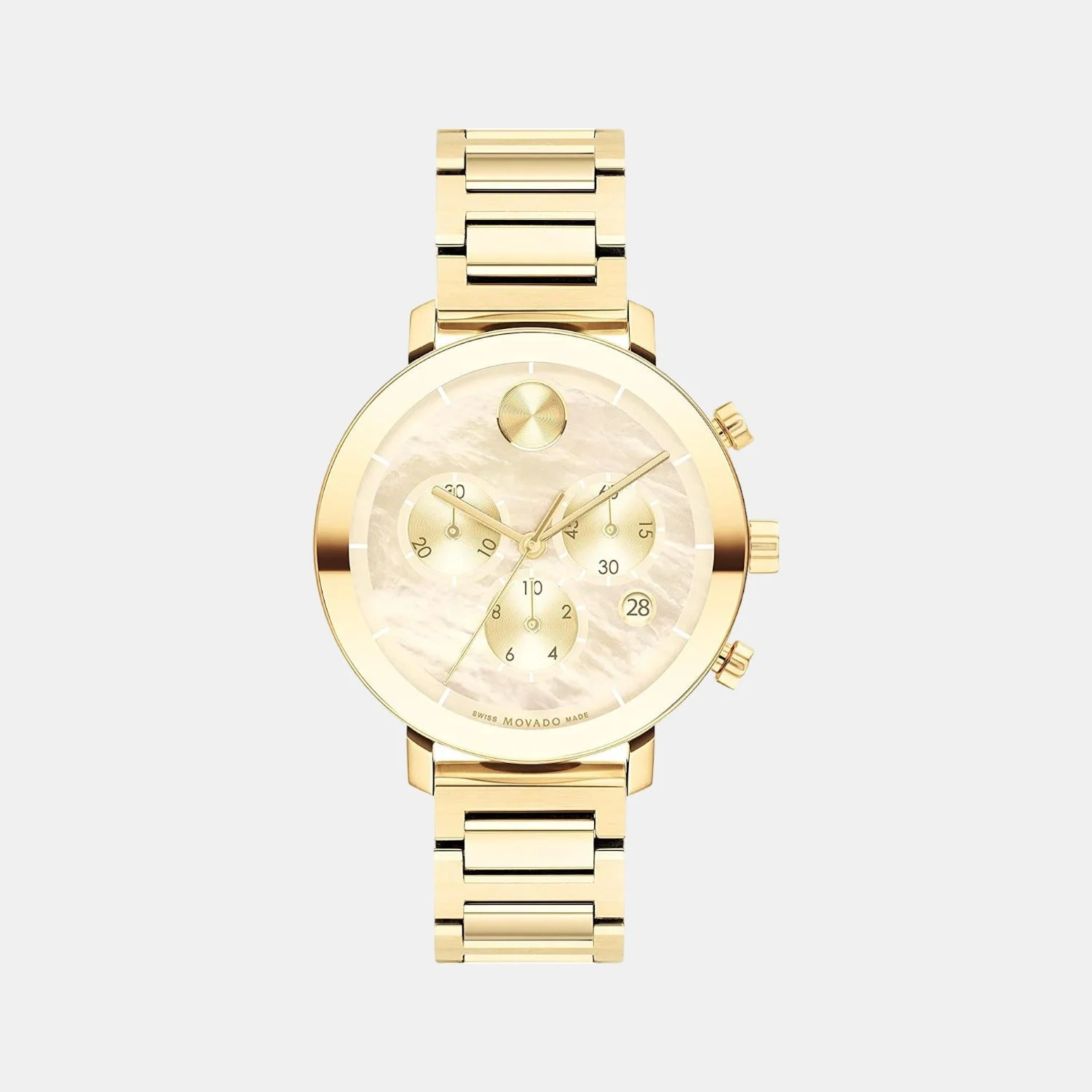 Bold Evolution Women Quartz Mother Of Pearl Dial Chronograph Stainless Steel Watch 3600788