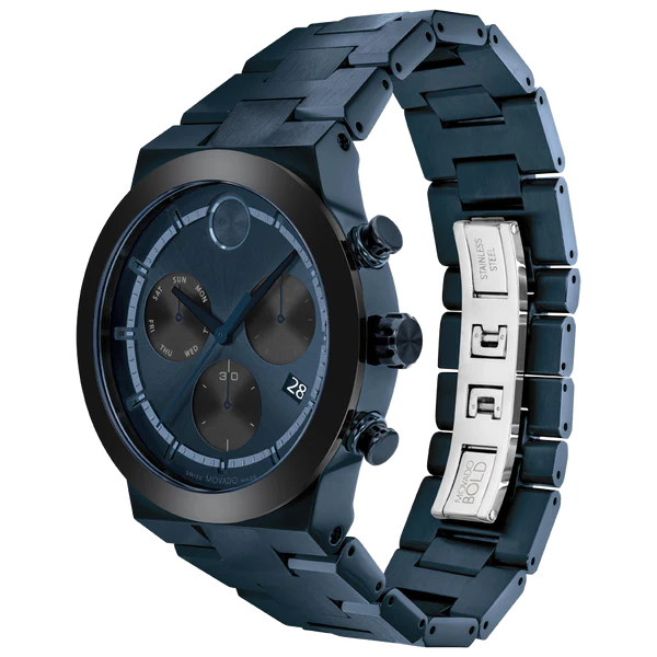 Movado Bold Fusion Blue Dial Men 44.5mm